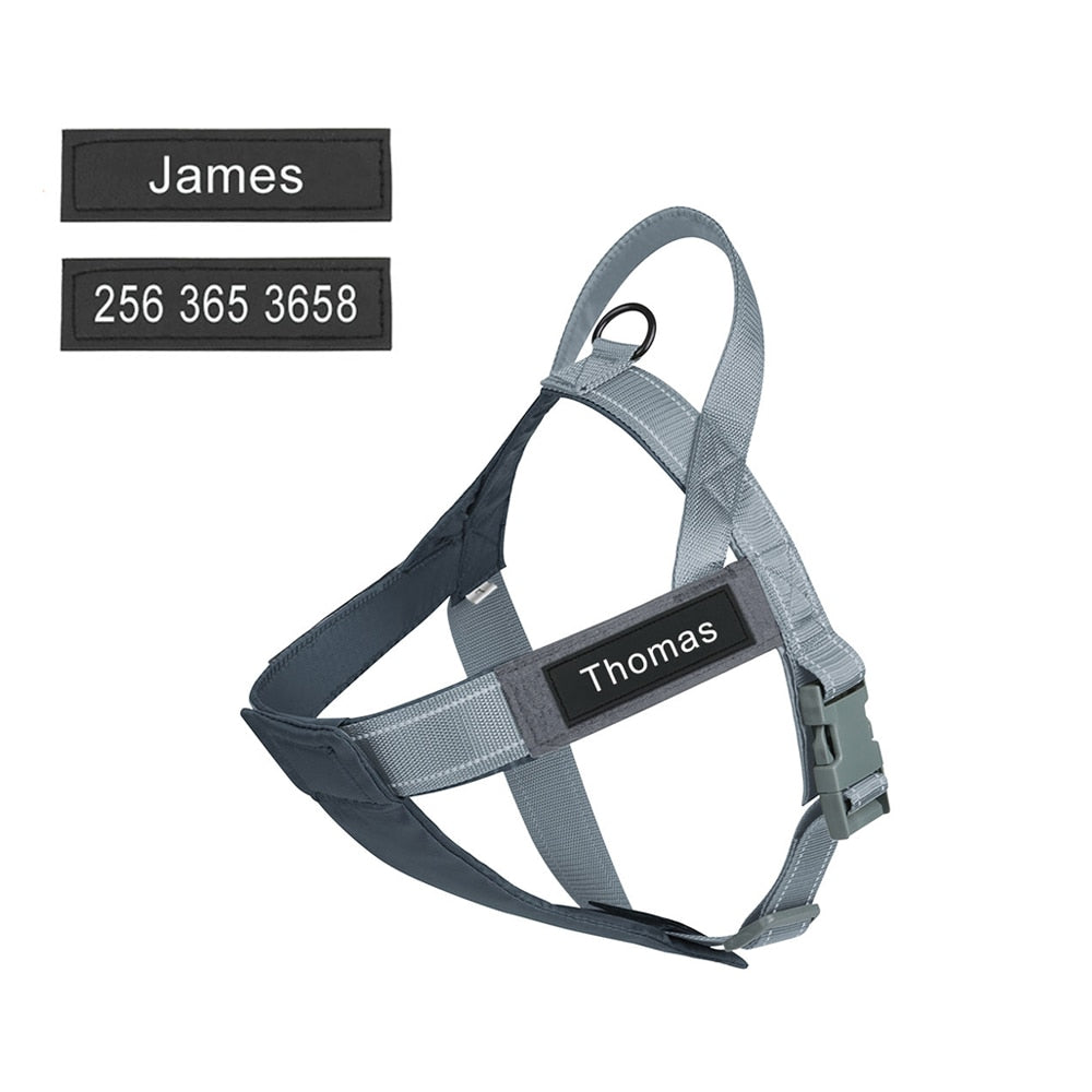 Frenchie Personalized Dog Harness for Brachycephalic Dogs-fadou