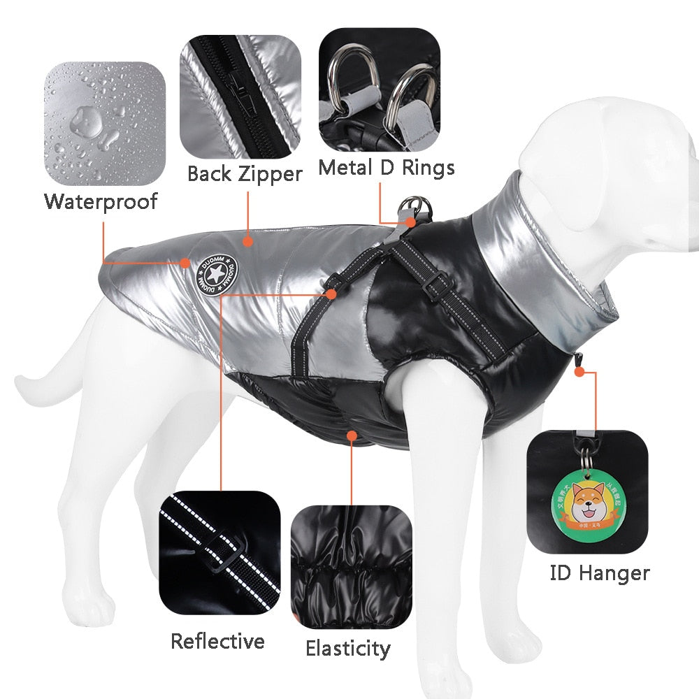 French Bulldog Reflective Dog Coat for Flat-Face Breeds-fadou