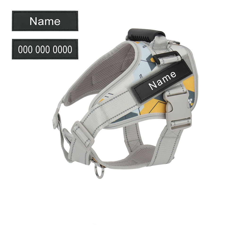 Personalized Adjustable No-Pull Vest for Outdoor Adventures-fadou