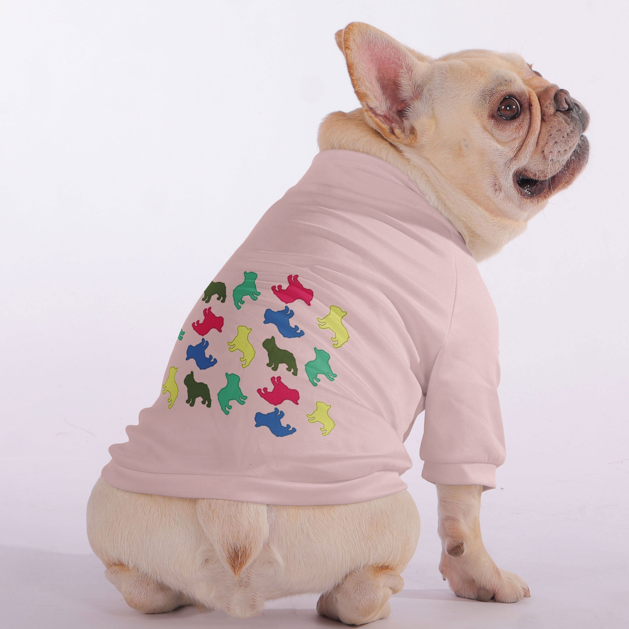 Stormy French Bulldog Fleece Hoodie for Brachycephalic Dogs-fadou