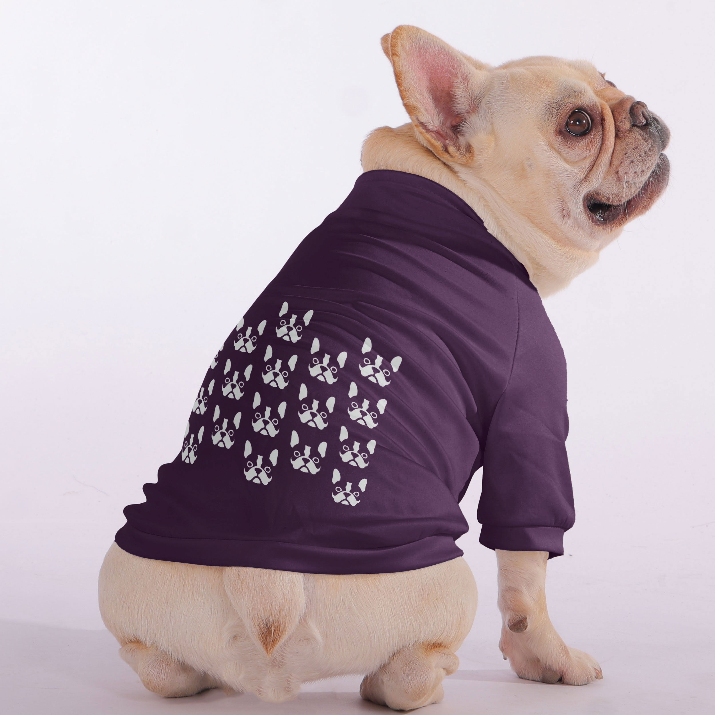 Mac French Bulldog Fleece Hoodie for Brachycephalic Dogs-fadou