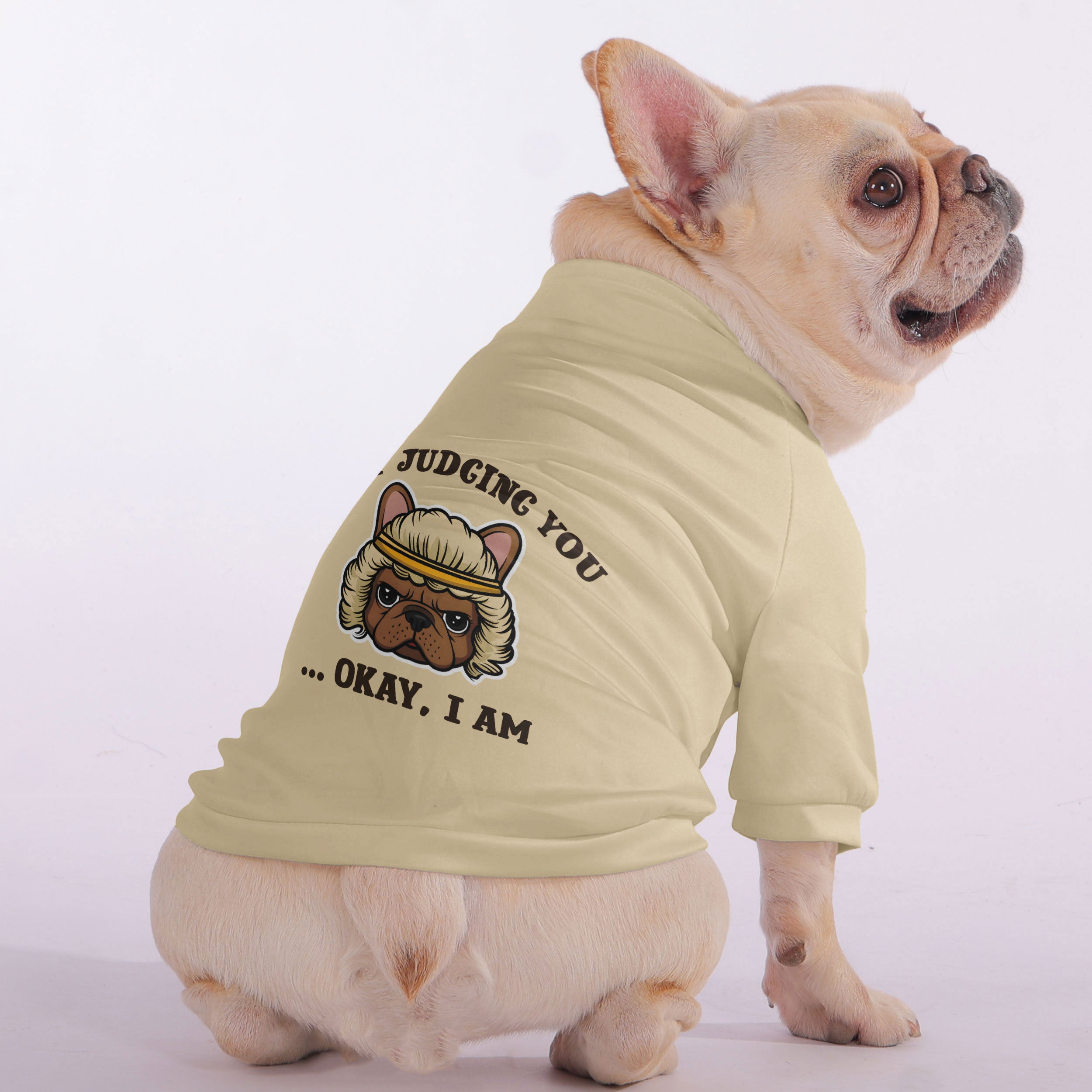 Not French Bulldog Pet Sweatshirt for Brachycephalic Dogs-fadou