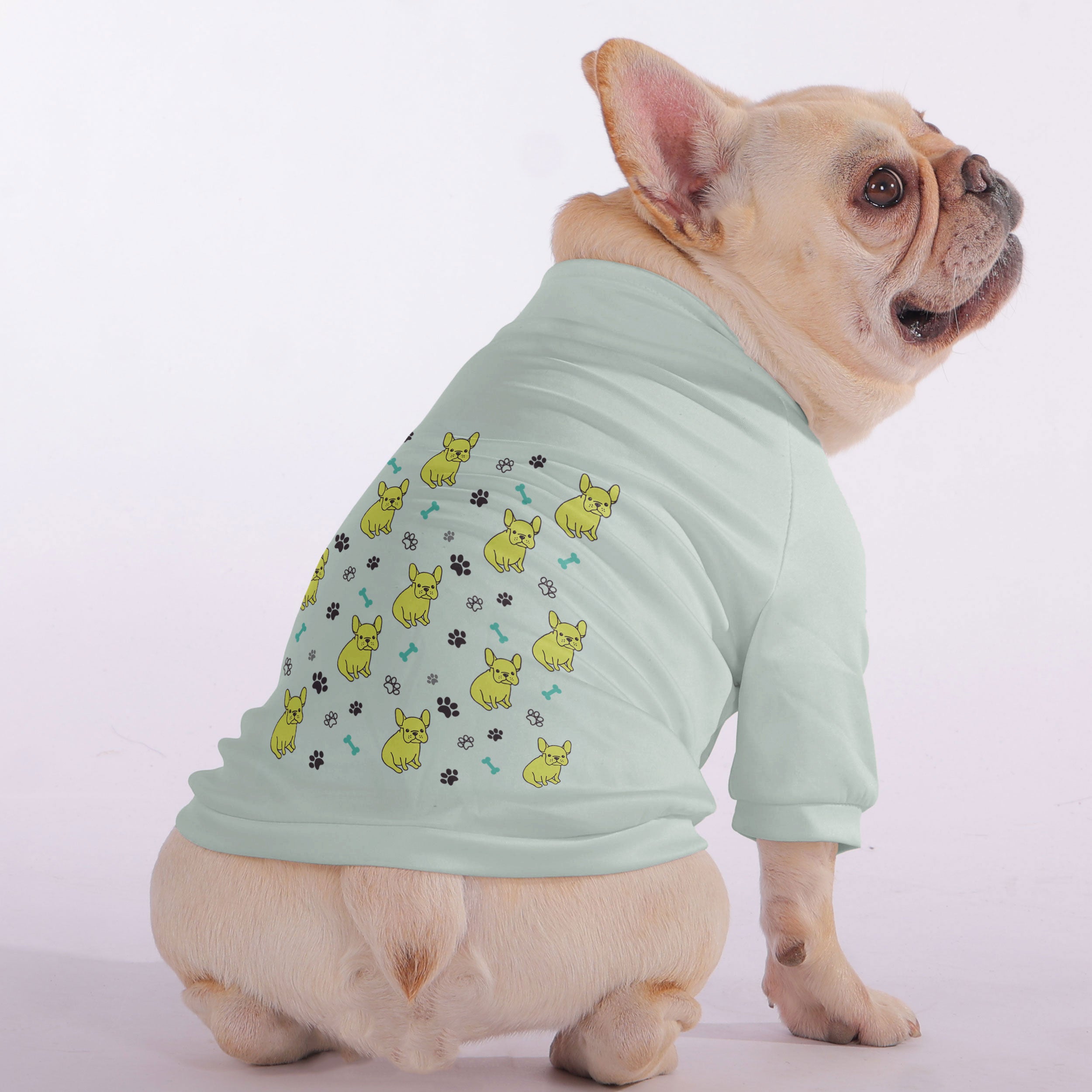 Teeny French Bulldog Cozy Hoodie for Brachycephalic Dogs-fadou