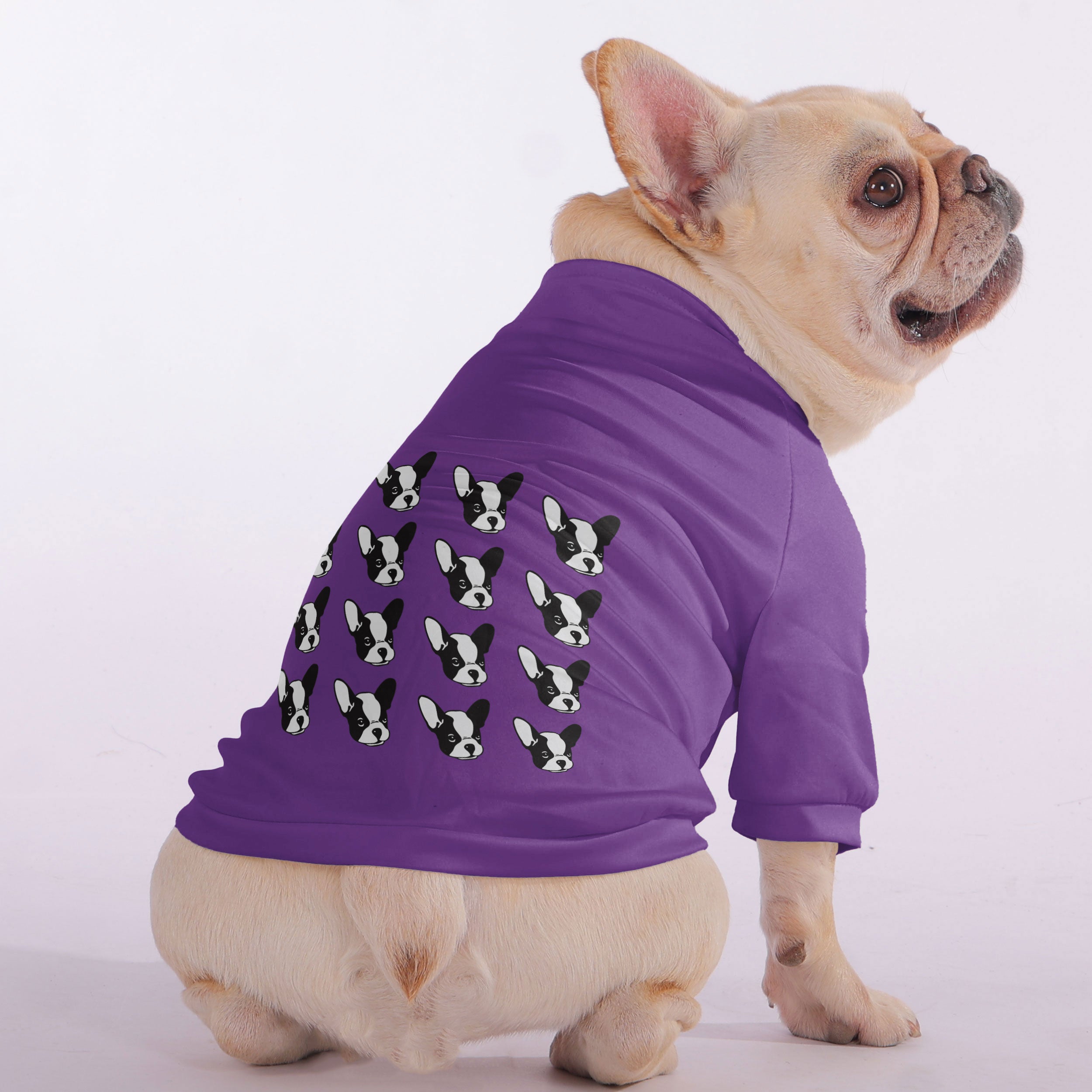 Prince French Bulldog Dog Hoodie for Outdoor Adventures-fadou