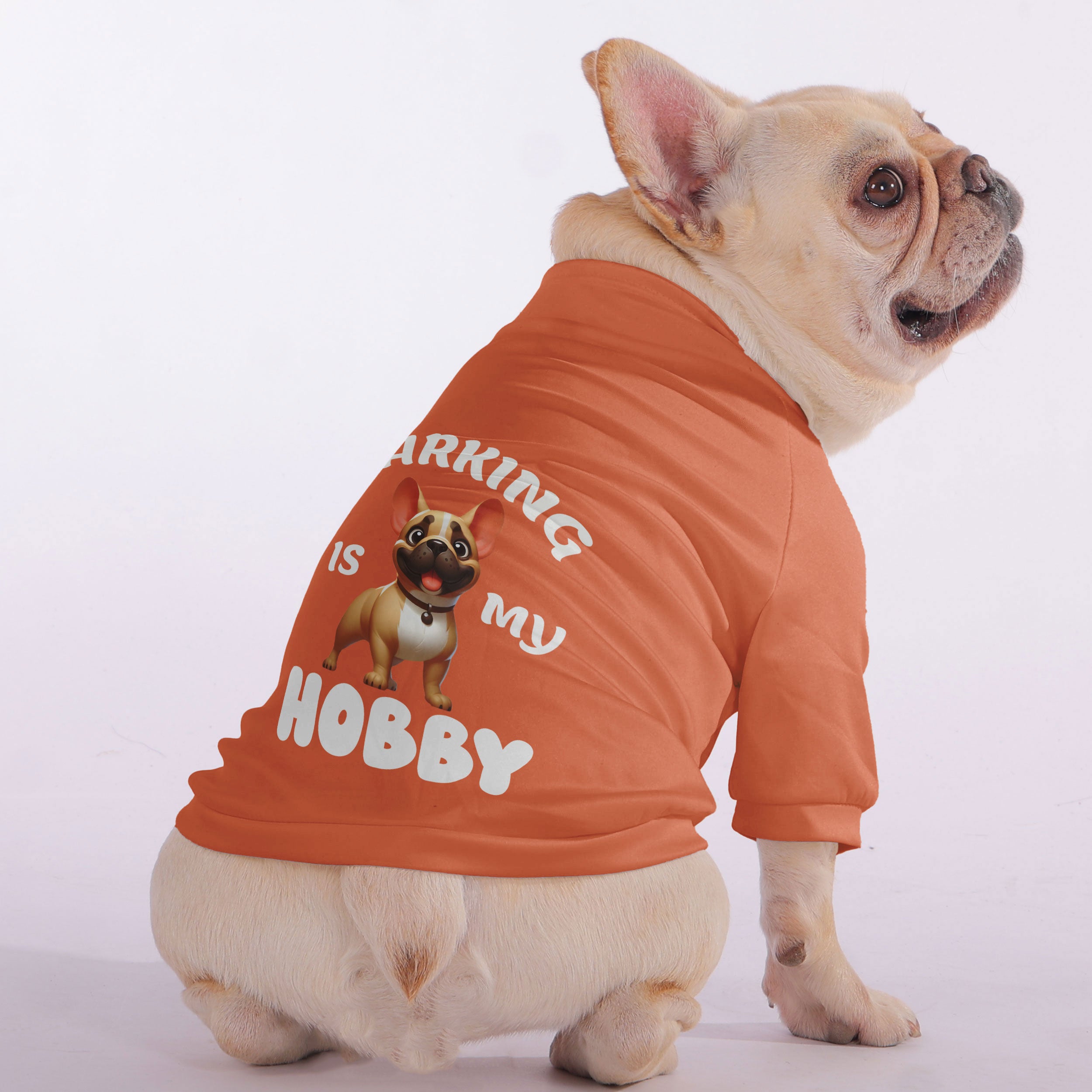 Barking Frenchie Pet Sweatshirt for Brachycephalic Dogs-fadou