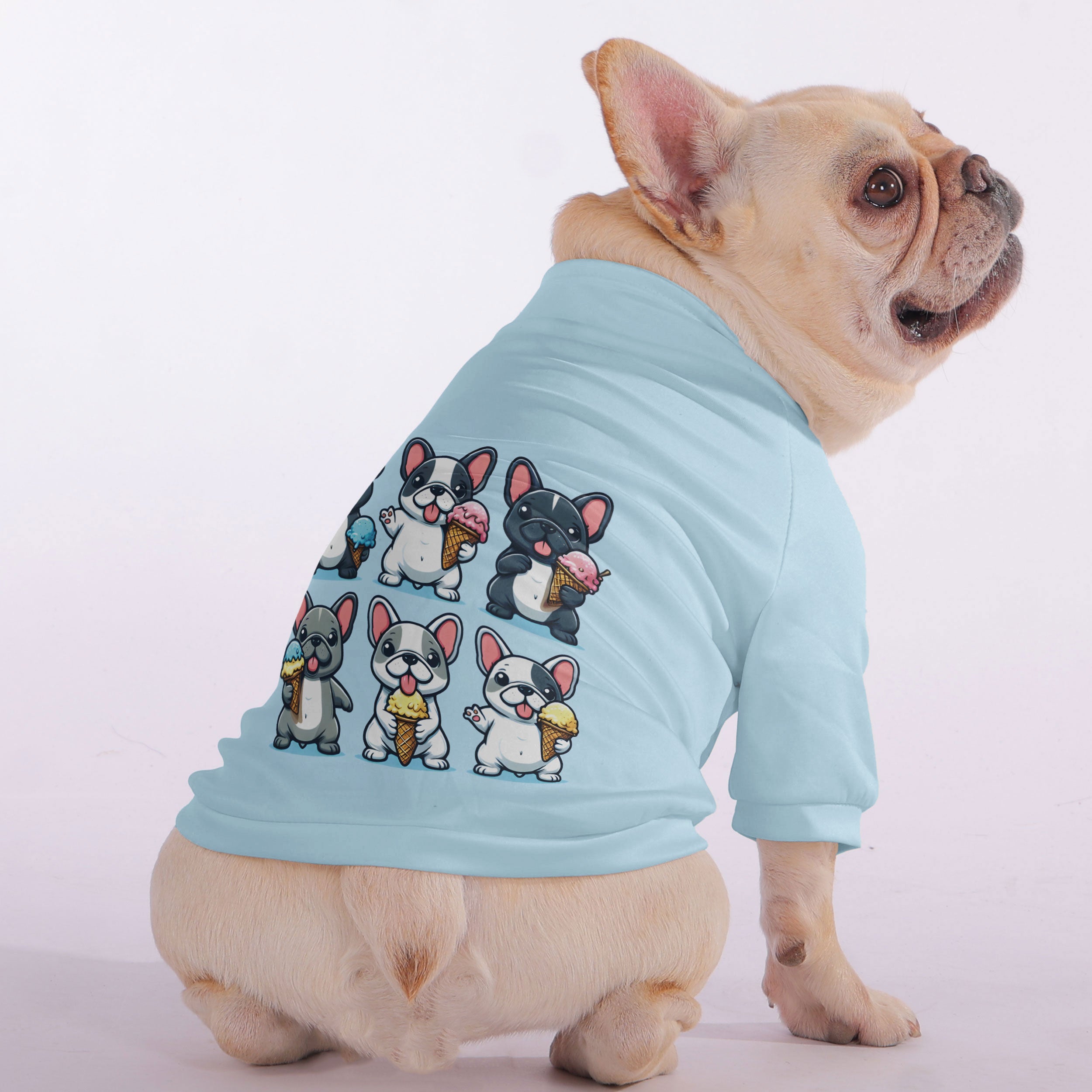 Ivonne French Bulldog Pet Sweatshirt for Brachycephalic Dogs-fadou