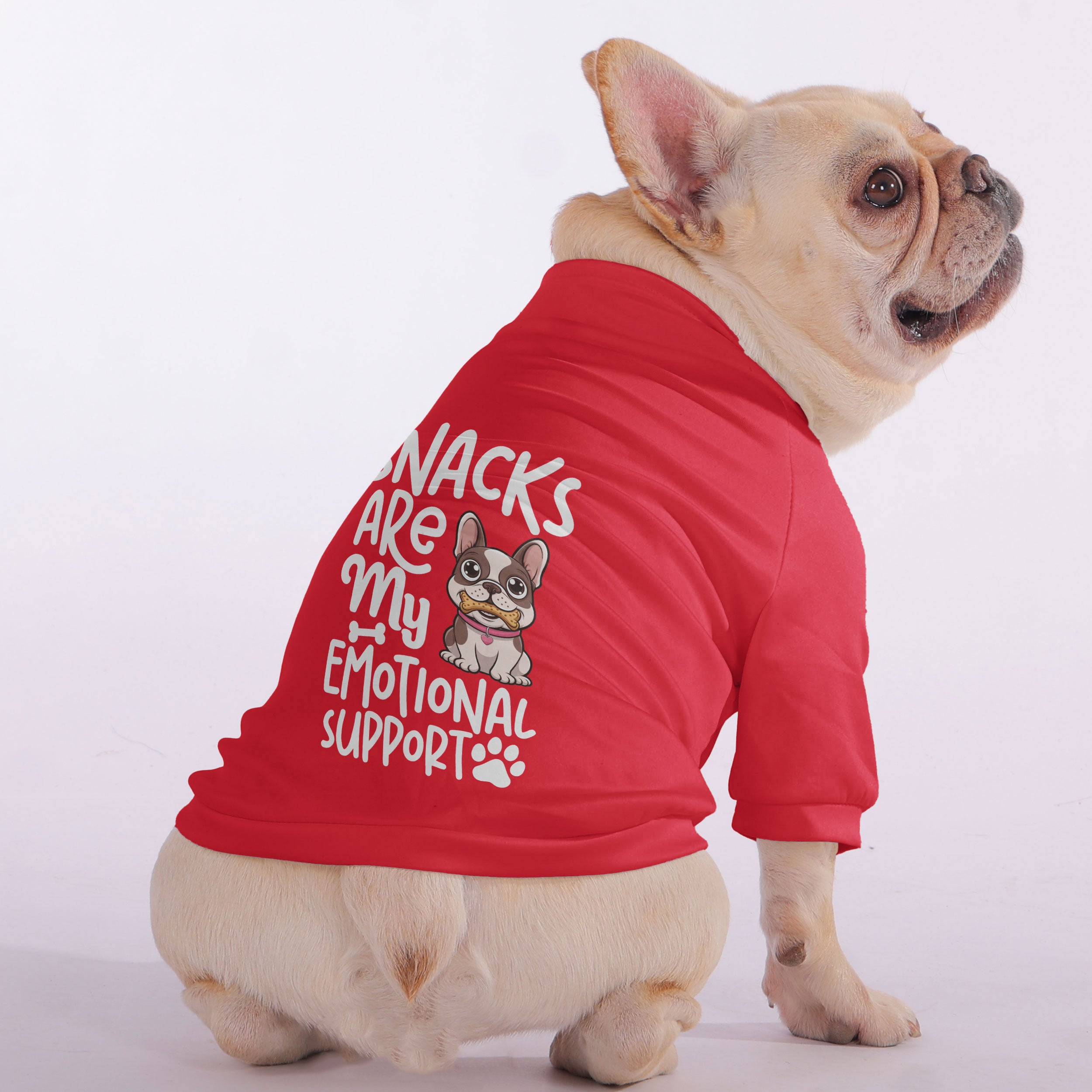 Snacks French Bulldog Pet Sweatshirt for French Bulldogs-fadou