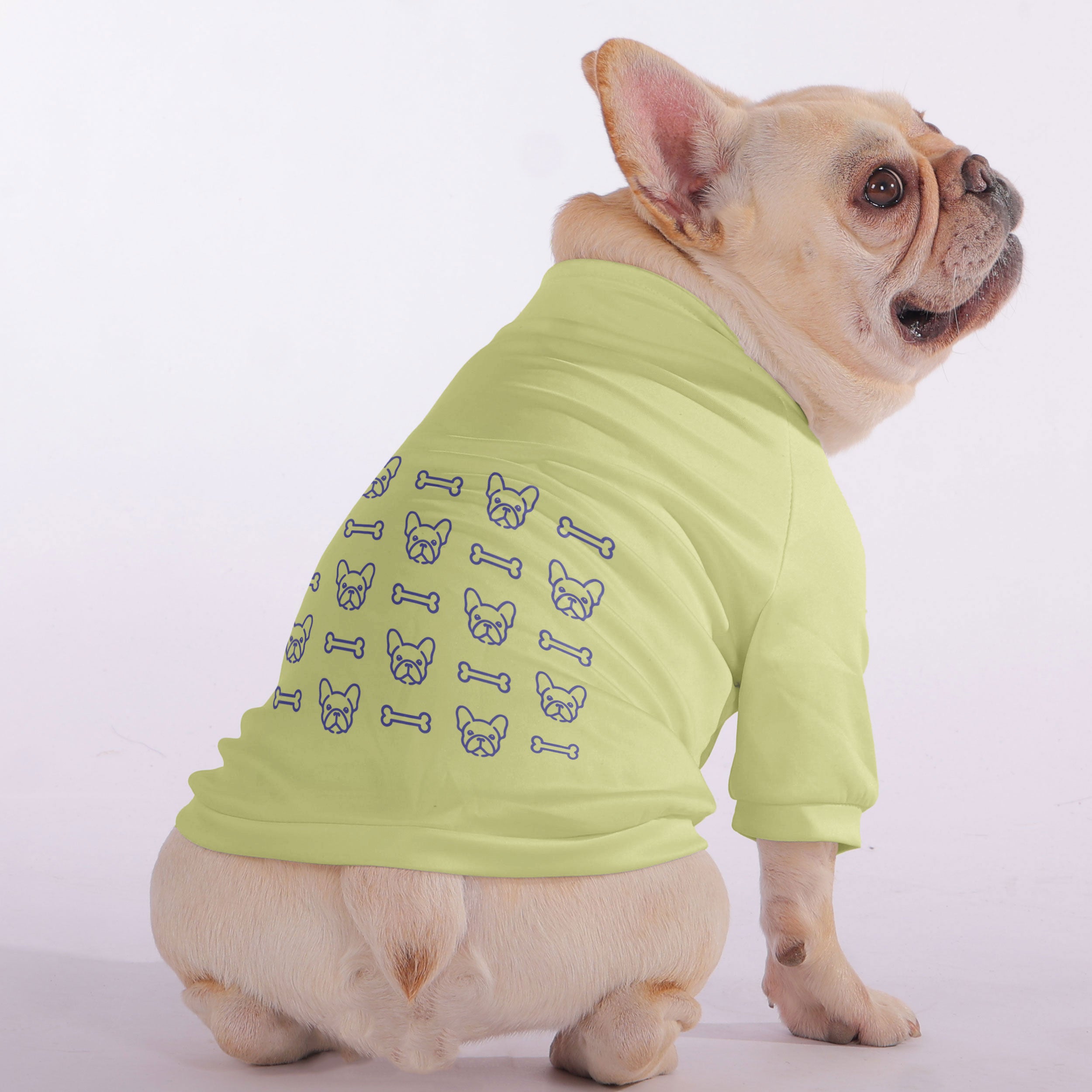 Yoda French Bulldog Pet Sweatshirt for Flat-Face Breeds-fadou