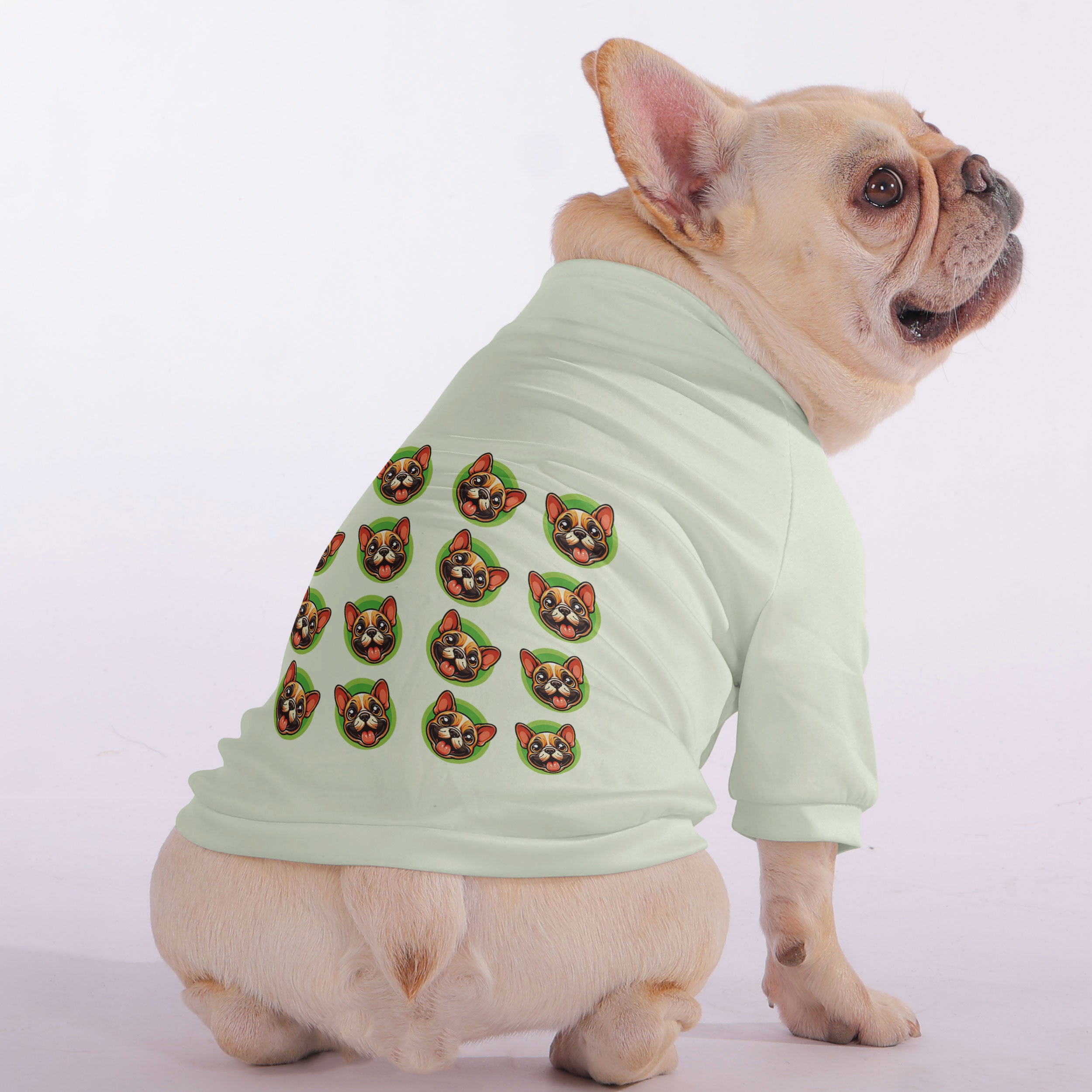 Elton French Bulldog Pet Sweatshirt for Short-Nosed Dogs-fadou