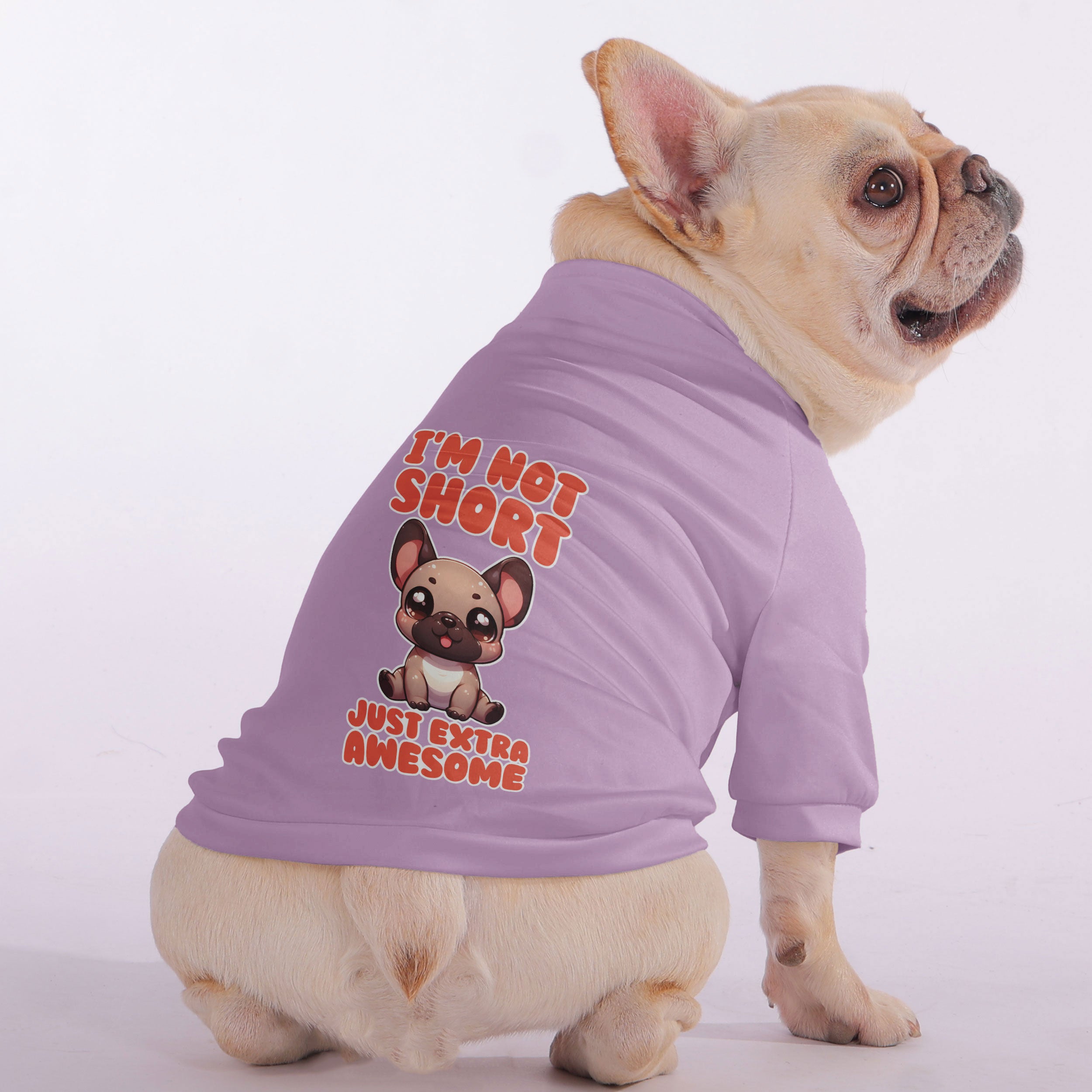I'm Not Short, Just Extra Awesome - Snuggly for French Bulldogs-fadou