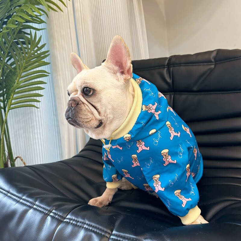 Frenchie Windproof Waterproof Coat for Outdoor Adventures-fadou