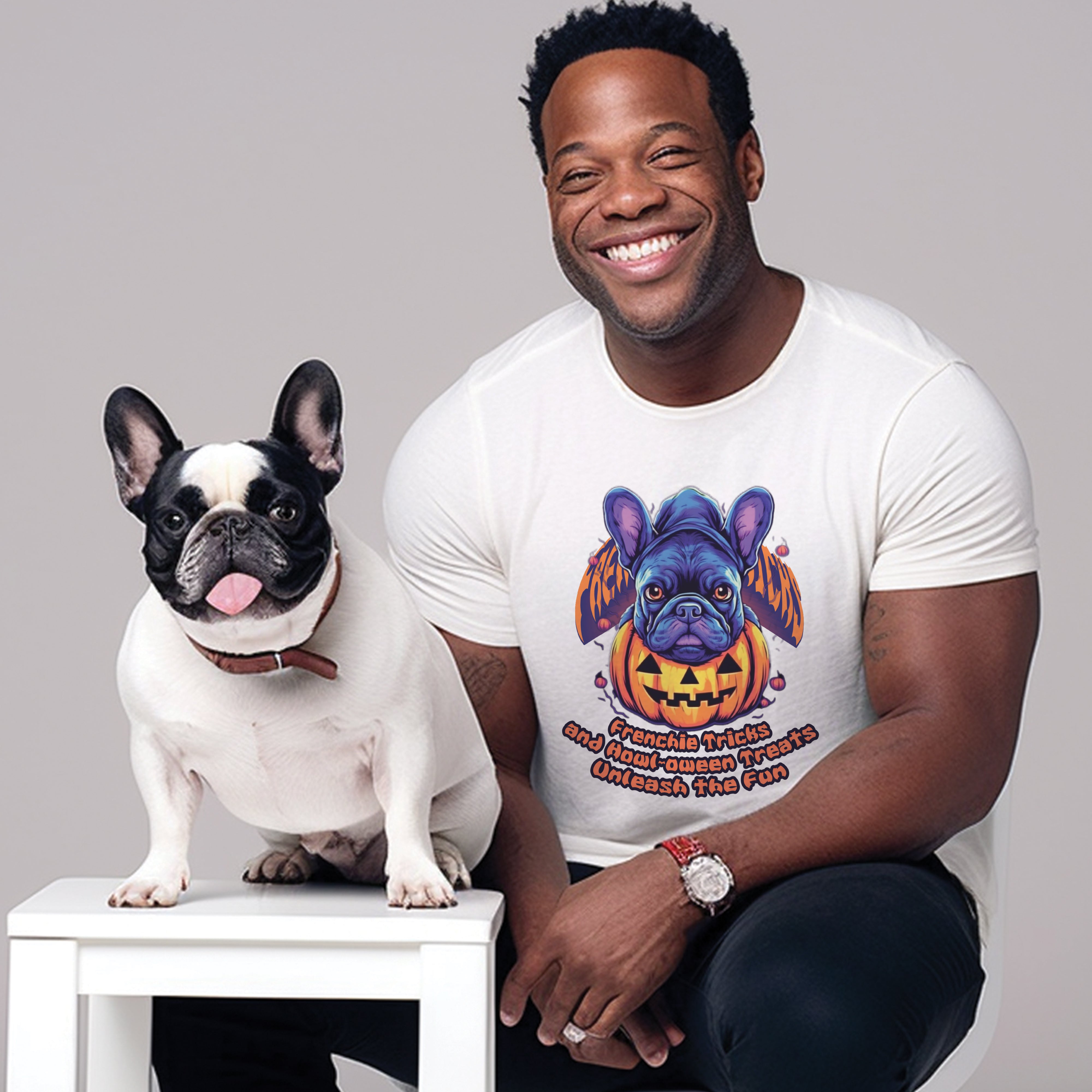 French Bulldog Cute Cotton T-Shirt for Frenchie Enthusiasts-fadou