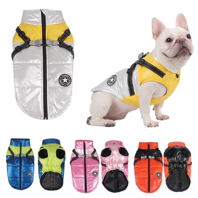 French Bulldog Reflective Dog Coat for Flat-Face Breeds-fadou
