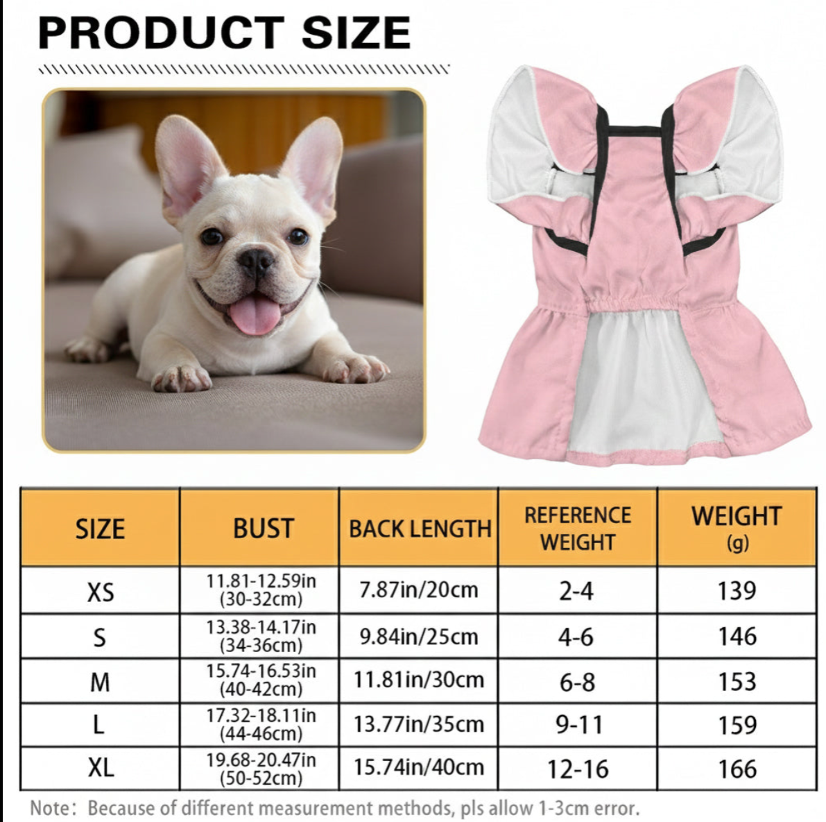 Zara - French Bulldog Dresses for Females for Playtime Fun-fadou