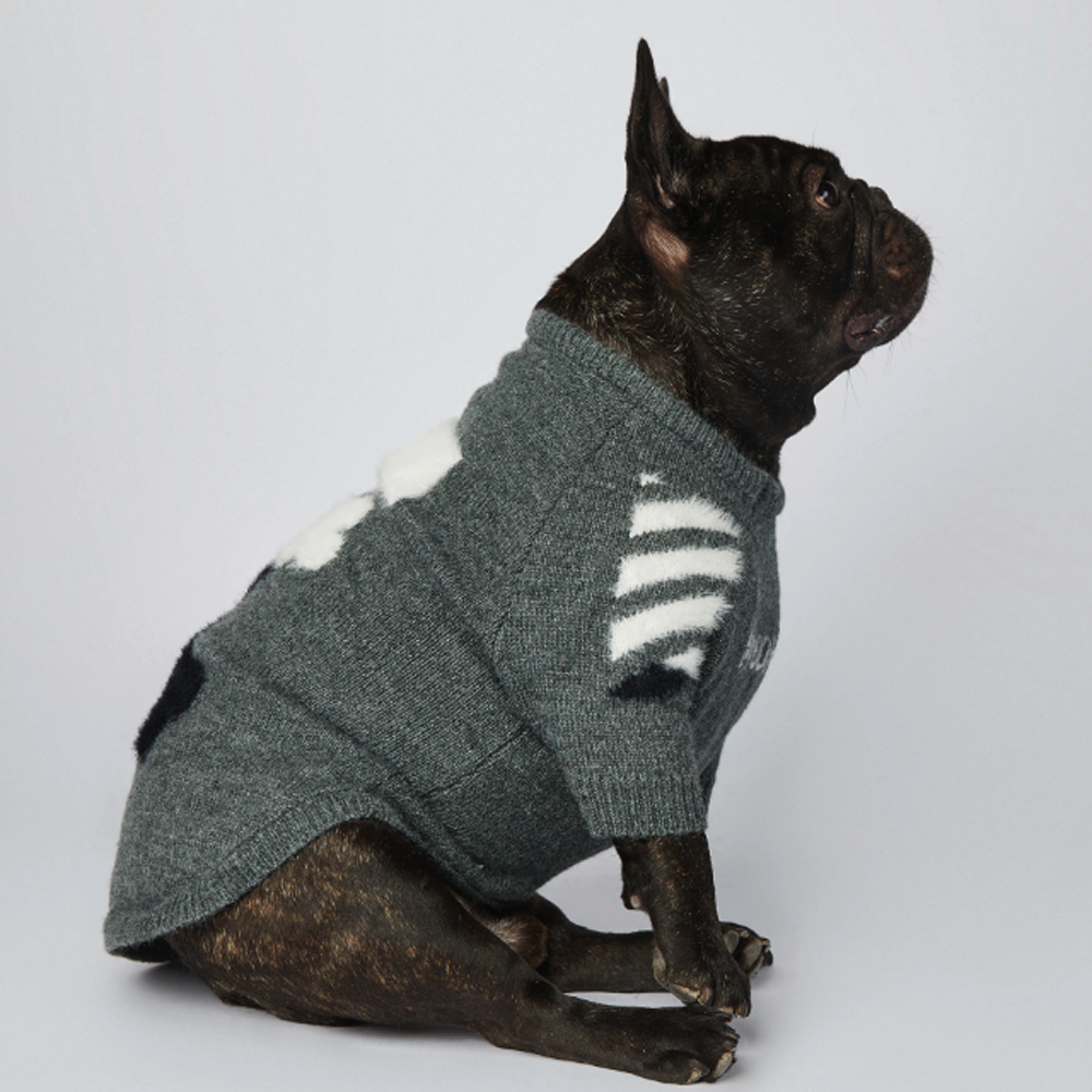 Frenchup™ - Frenchie Woof Winter Sweater for Pet Parents-fadou