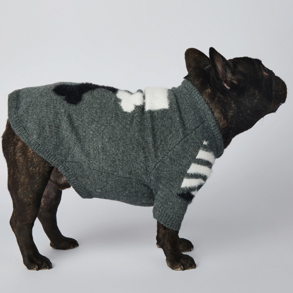 Frenchup™ - Frenchie Woof Winter Sweater for Pet Parents-fadou