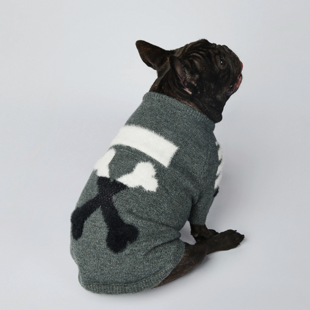 Frenchup™ - Frenchie Woof Winter Sweater for Pet Parents-fadou