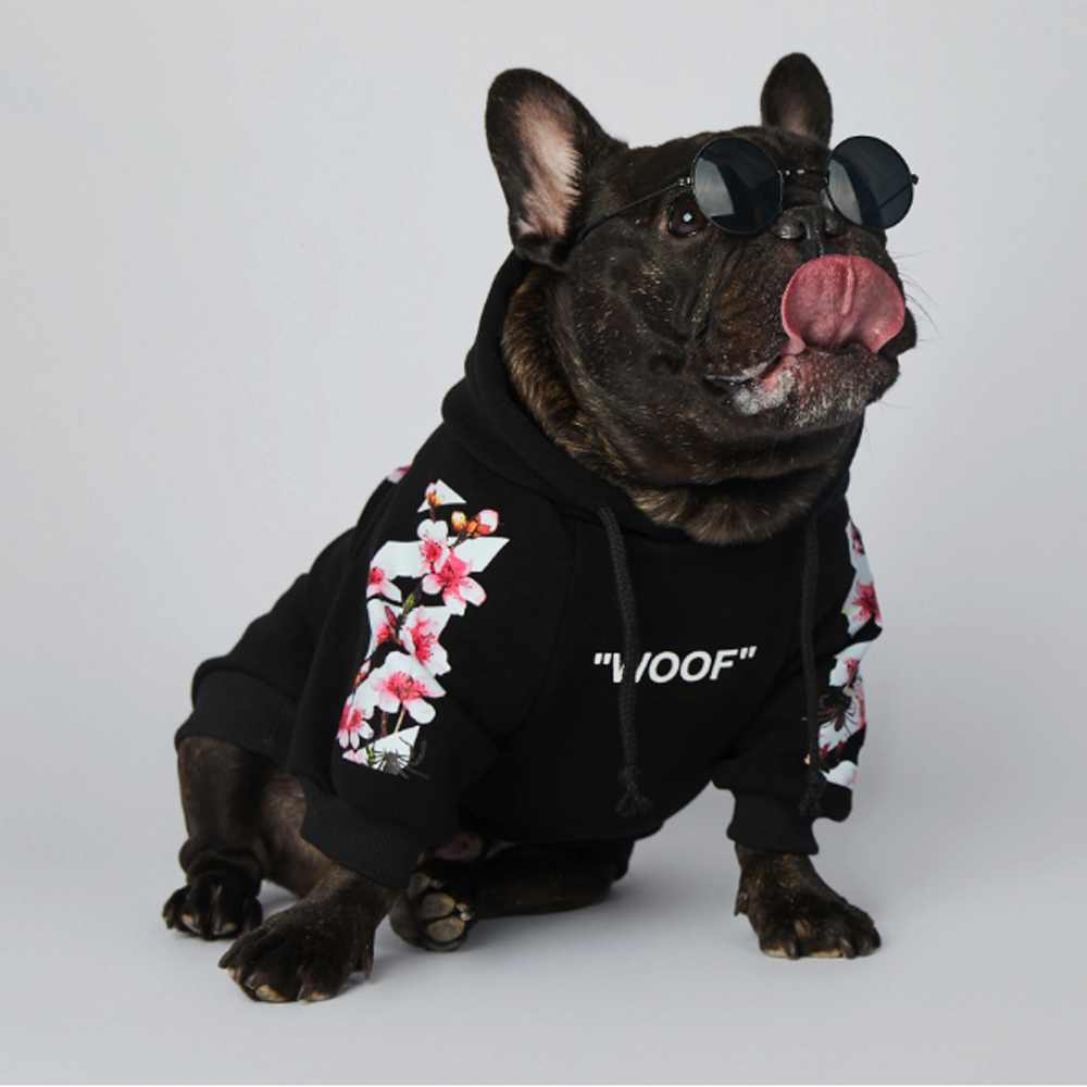 Frenchdot™ - French Bulldog Woof Hoodie for Dog Moms & Dads-fadou