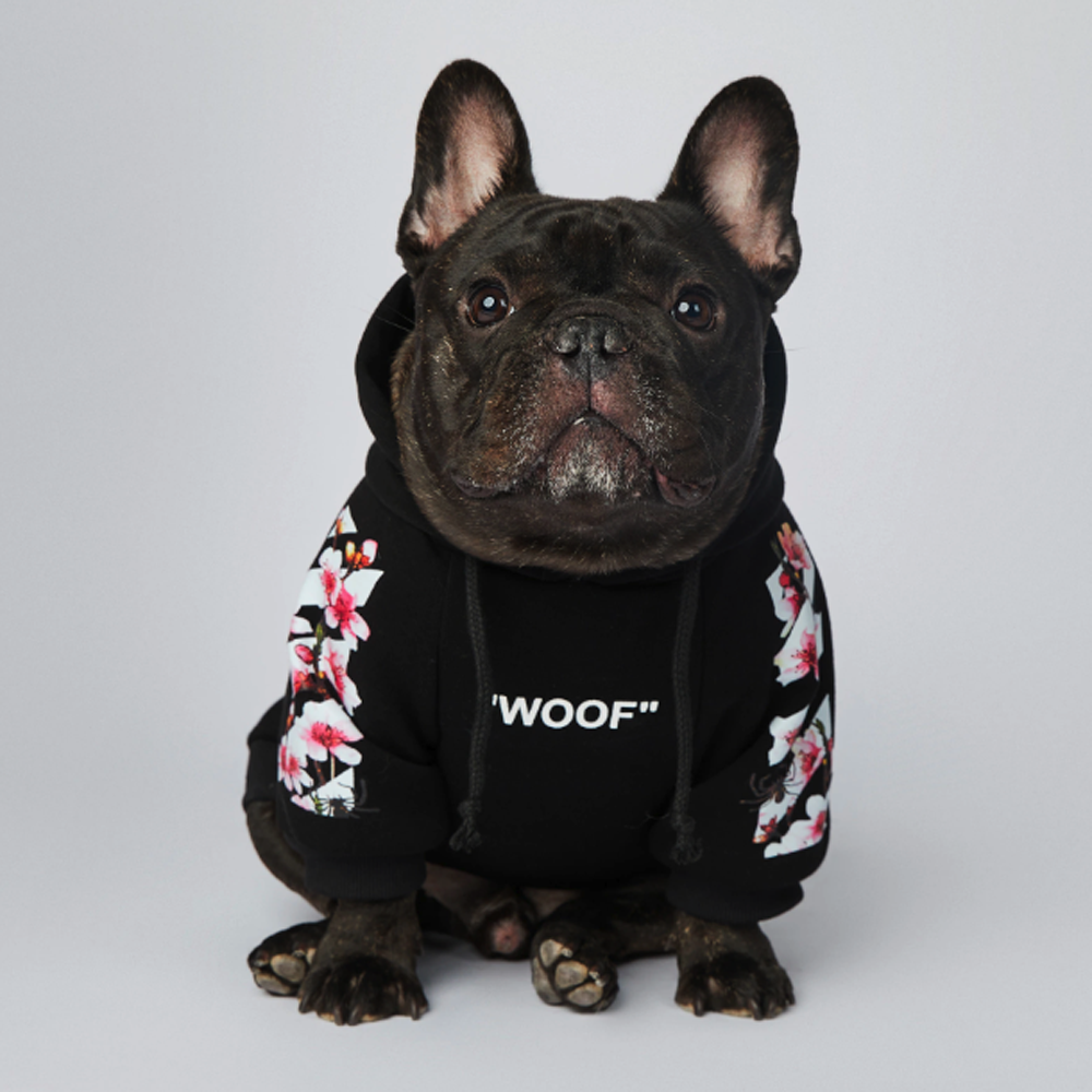 Frenchdot™ - French Bulldog Woof Hoodie for Dog Moms & Dads-fadou