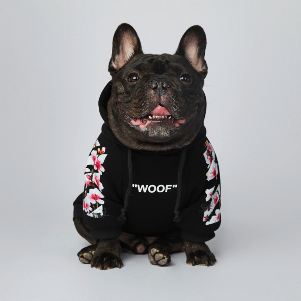 Frenchdot™ - French Bulldog Woof Hoodie for Dog Moms & Dads-fadou