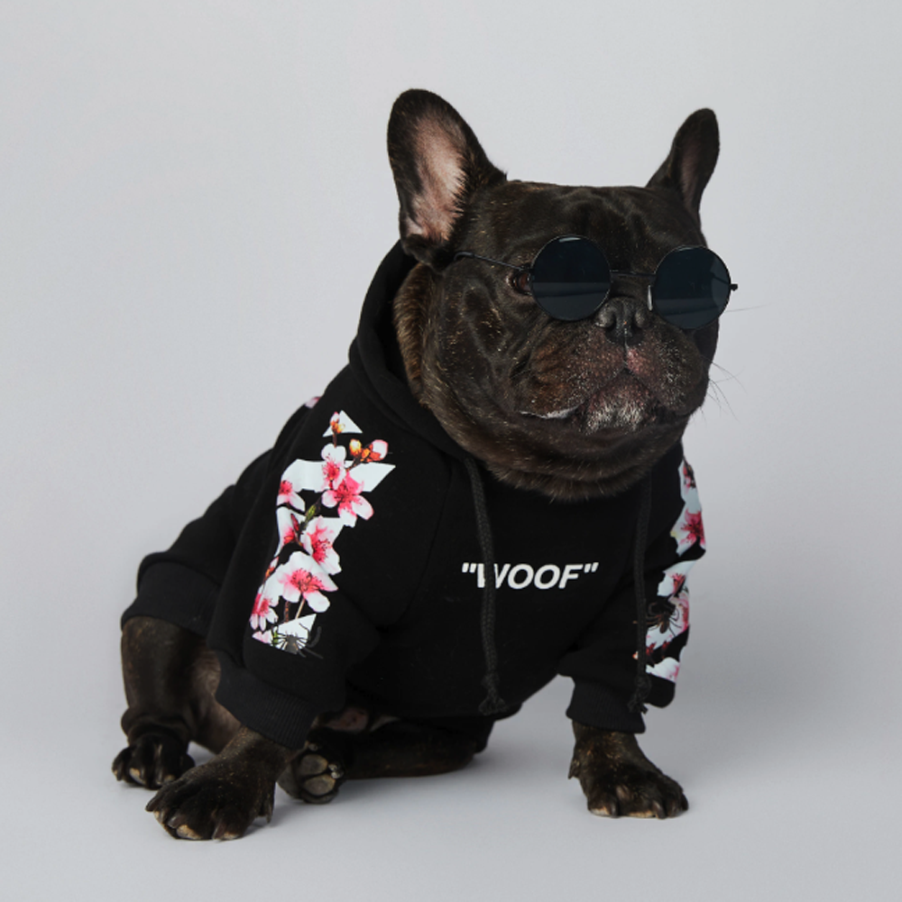 Frenchdot™ - French Bulldog Woof Hoodie for Dog Moms & Dads-fadou