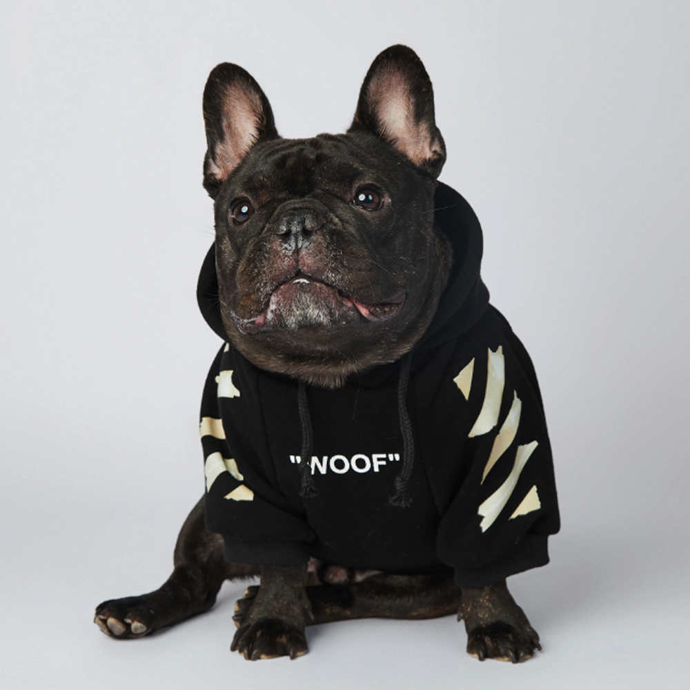 Frenchdot™ - French Bulldog Woof Hoodie for Frenchie Enthusiasts-fadou