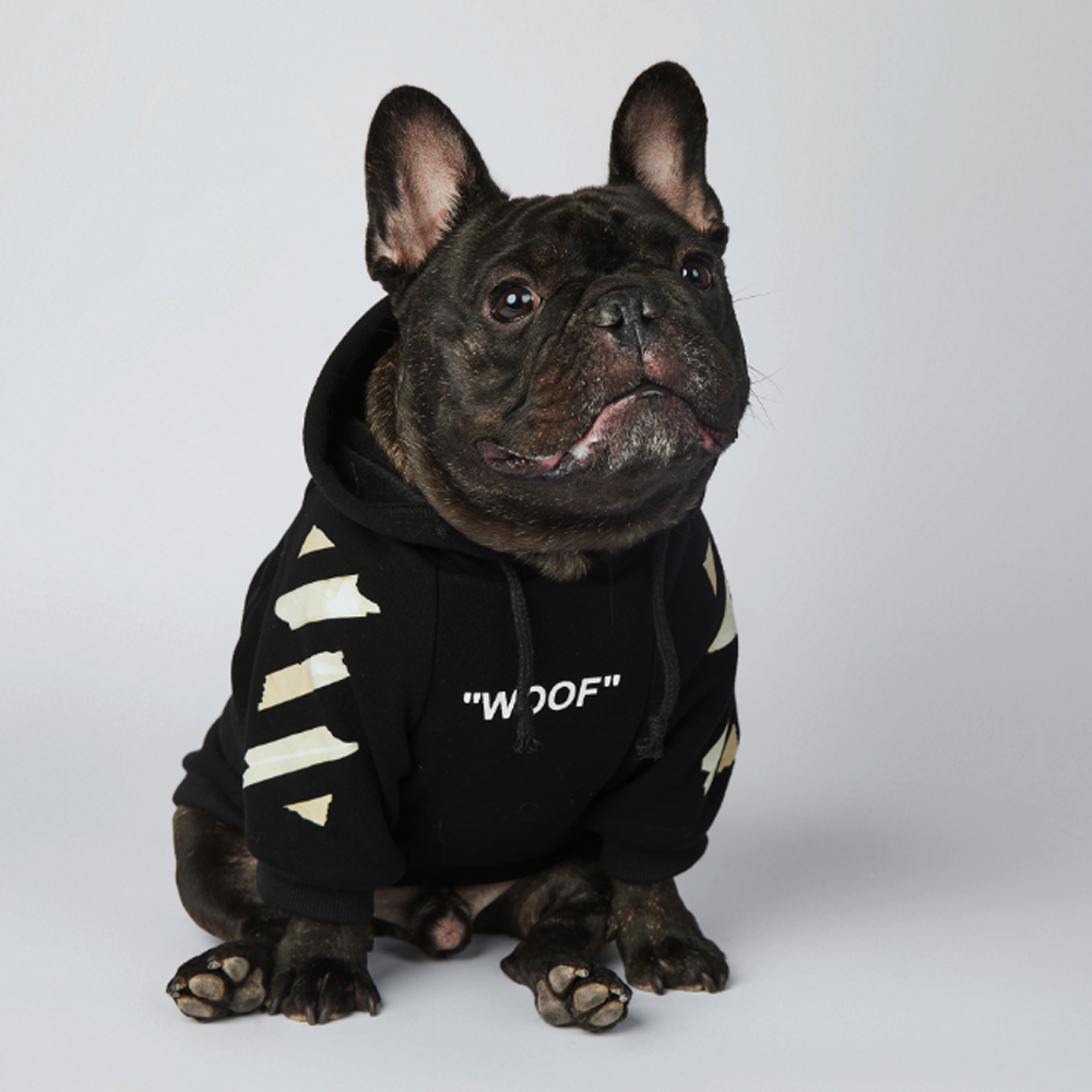 Frenchdot™ - French Bulldog Woof Hoodie for Frenchie Enthusiasts-fadou