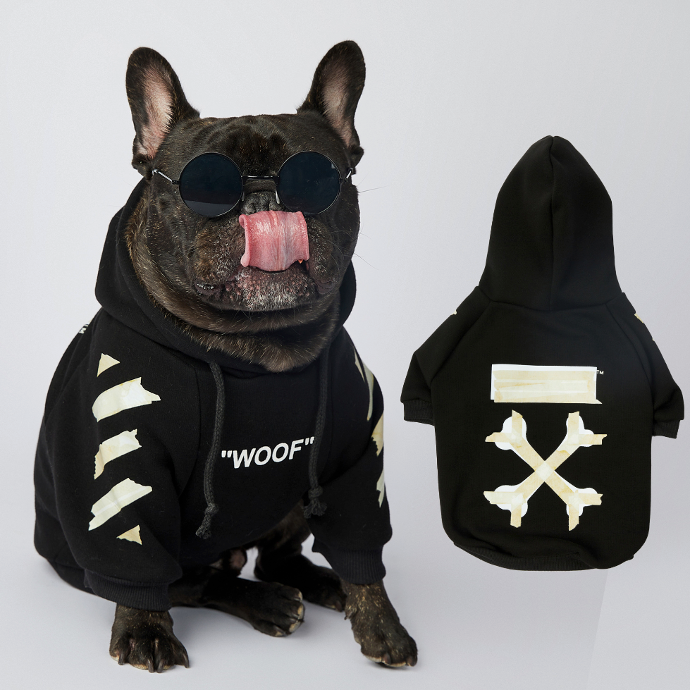Frenchdot™ - French Bulldog Woof Hoodie for Frenchie Enthusiasts-fadou
