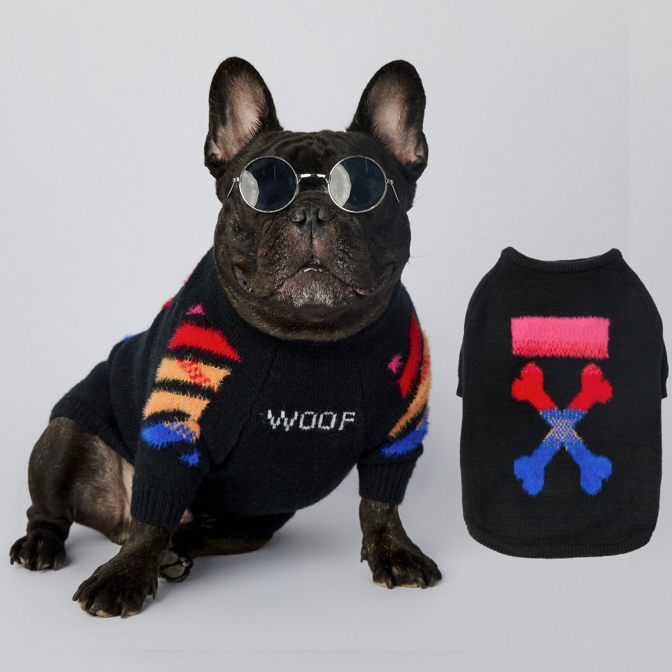 Frenchup™ - Frenchie Woof Winter Sweater for Frenchie Fans-fadou