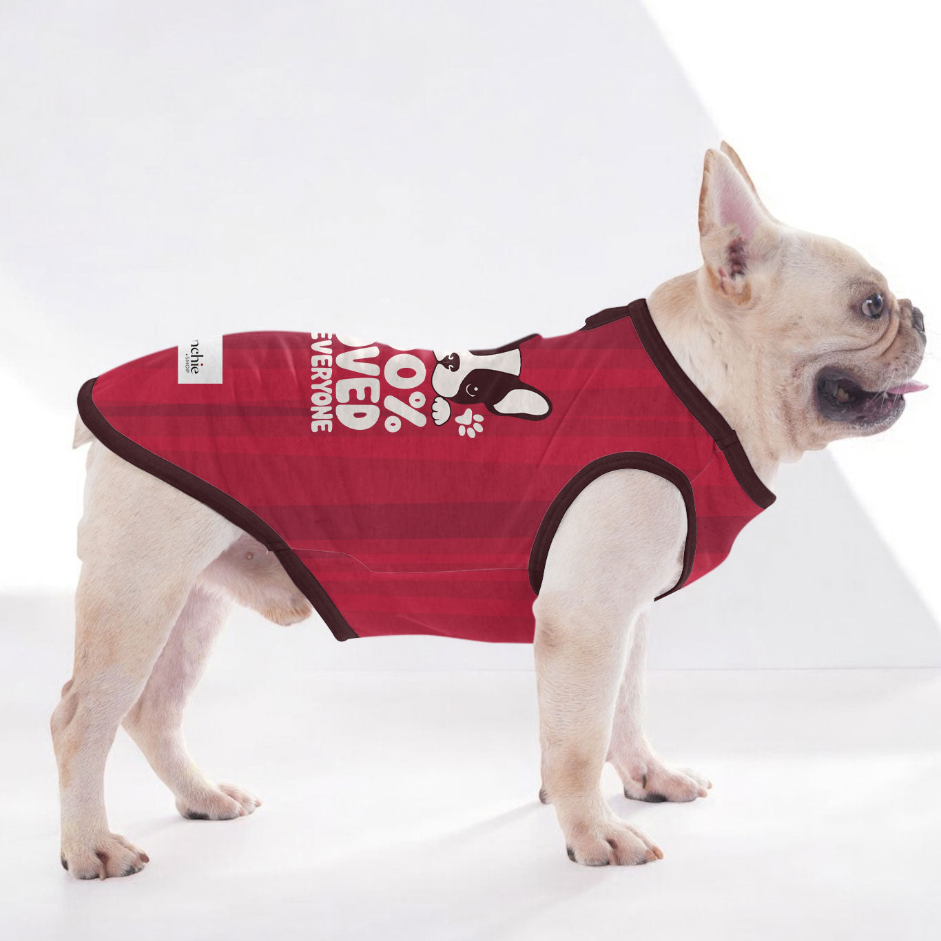 Linette French Bulldog Cotton Tee for Brachycephalic Dogs-fadou