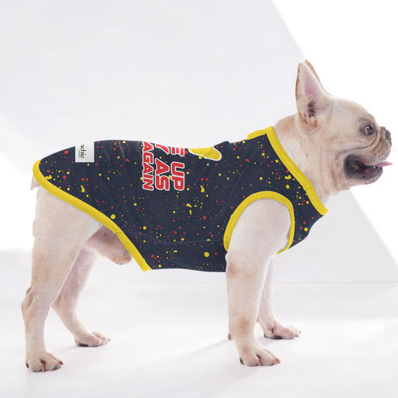 Georgette French Bulldog Dog Shirt for Short-Nosed Dogs-fadou