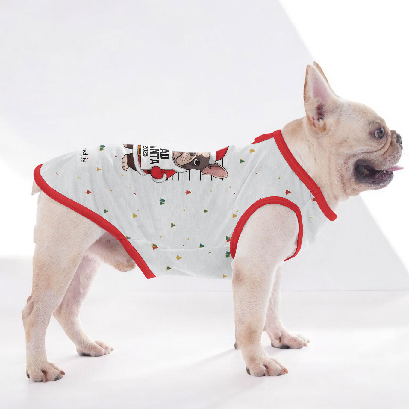 Dumpling French Bulldog Cotton Tee for Short-Nosed Dogs-fadou