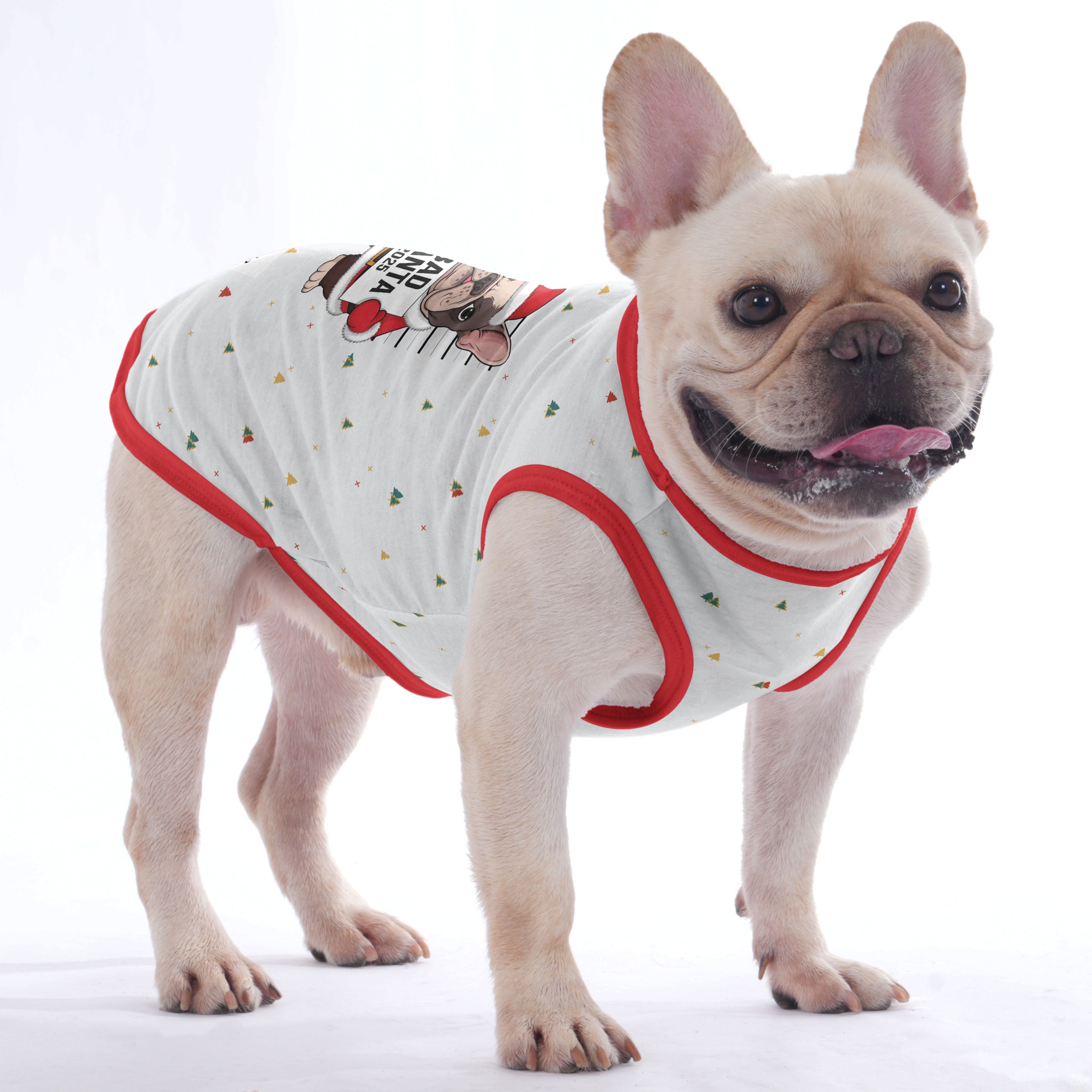Dumpling French Bulldog Cotton Tee for Short-Nosed Dogs-fadou