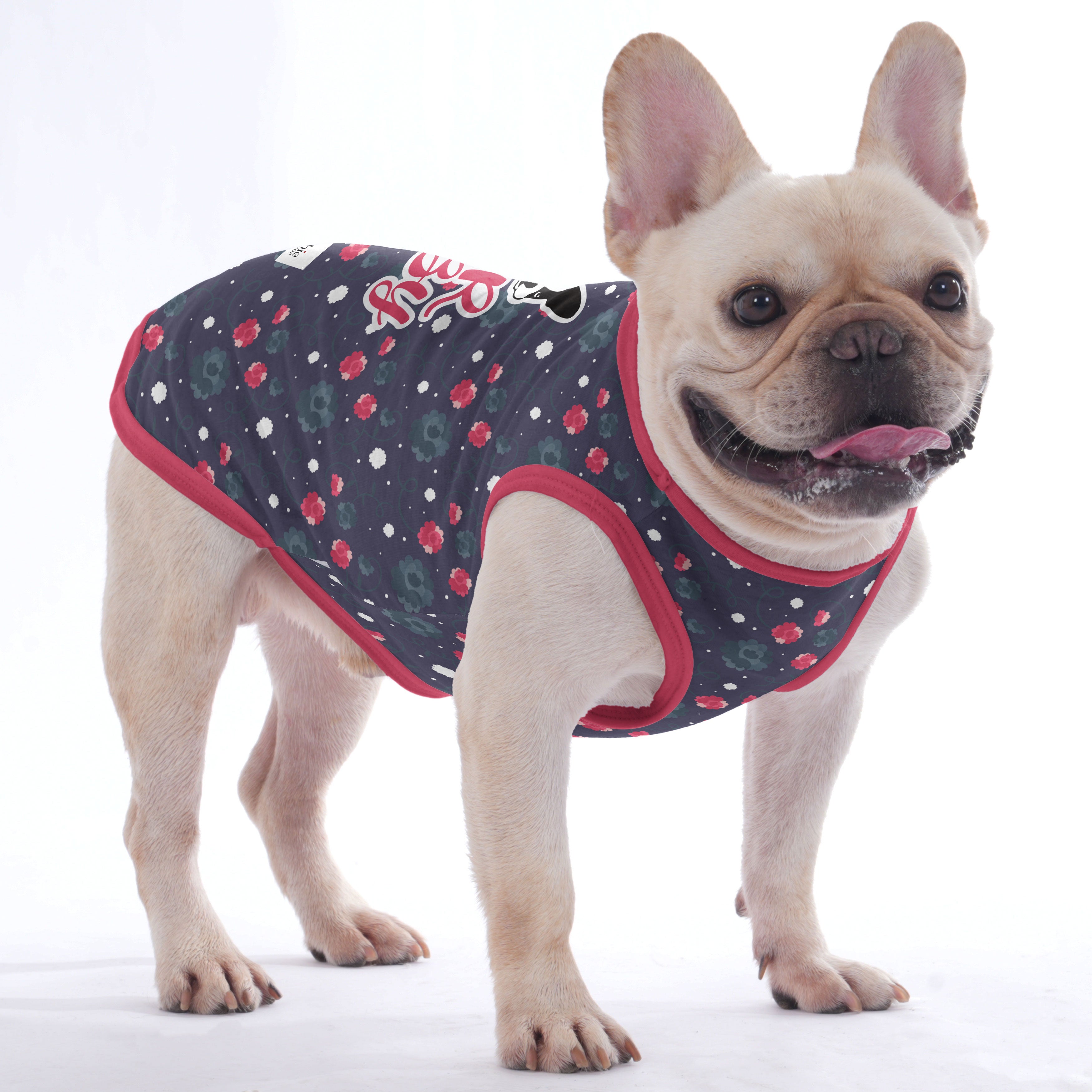 Penelope French Bulldog Cotton Tee for Outdoor Adventures-fadou