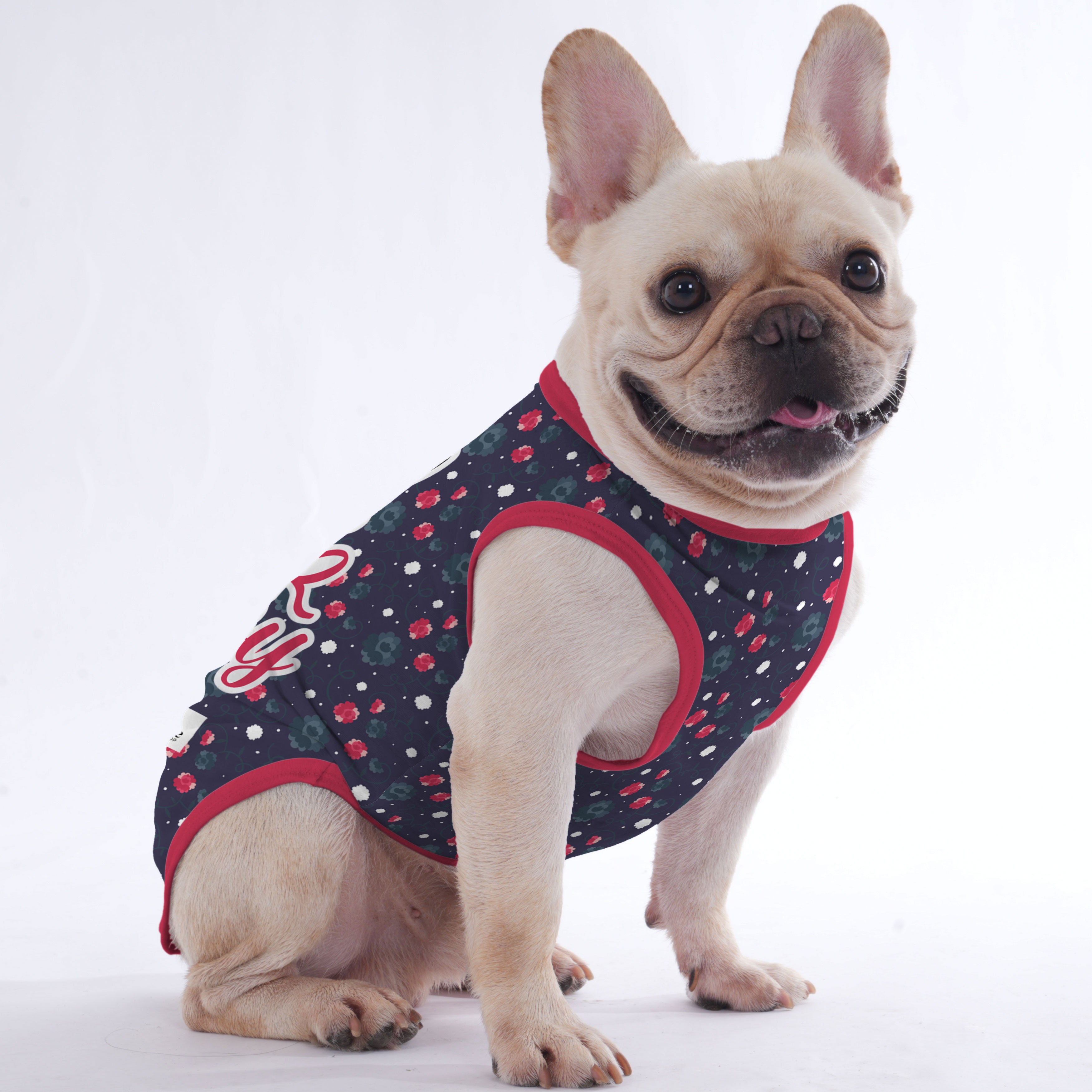 Penelope French Bulldog Cotton Tee for Outdoor Adventures-fadou