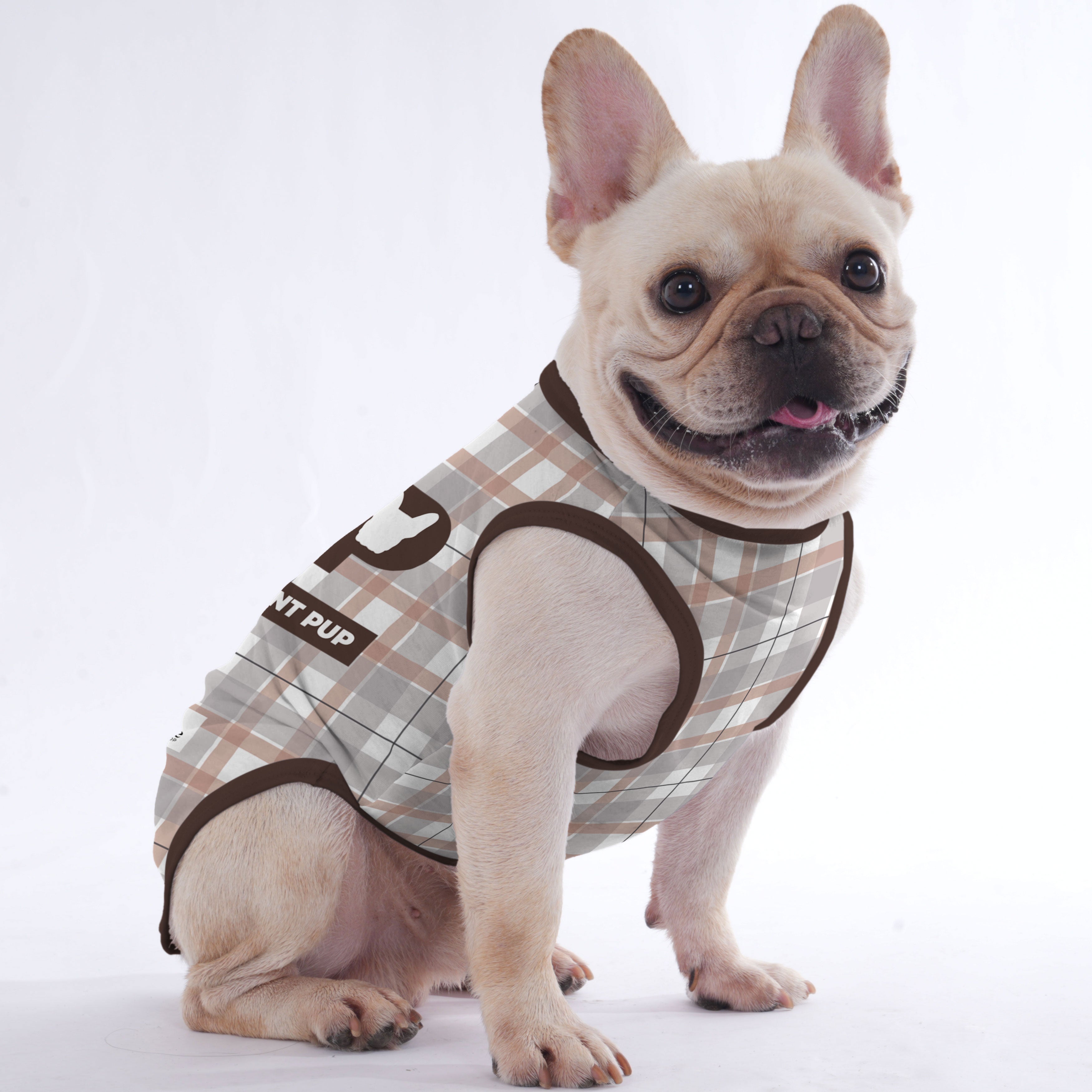 Quincy French Bulldog Cotton Tee for Outdoor Adventures-fadou
