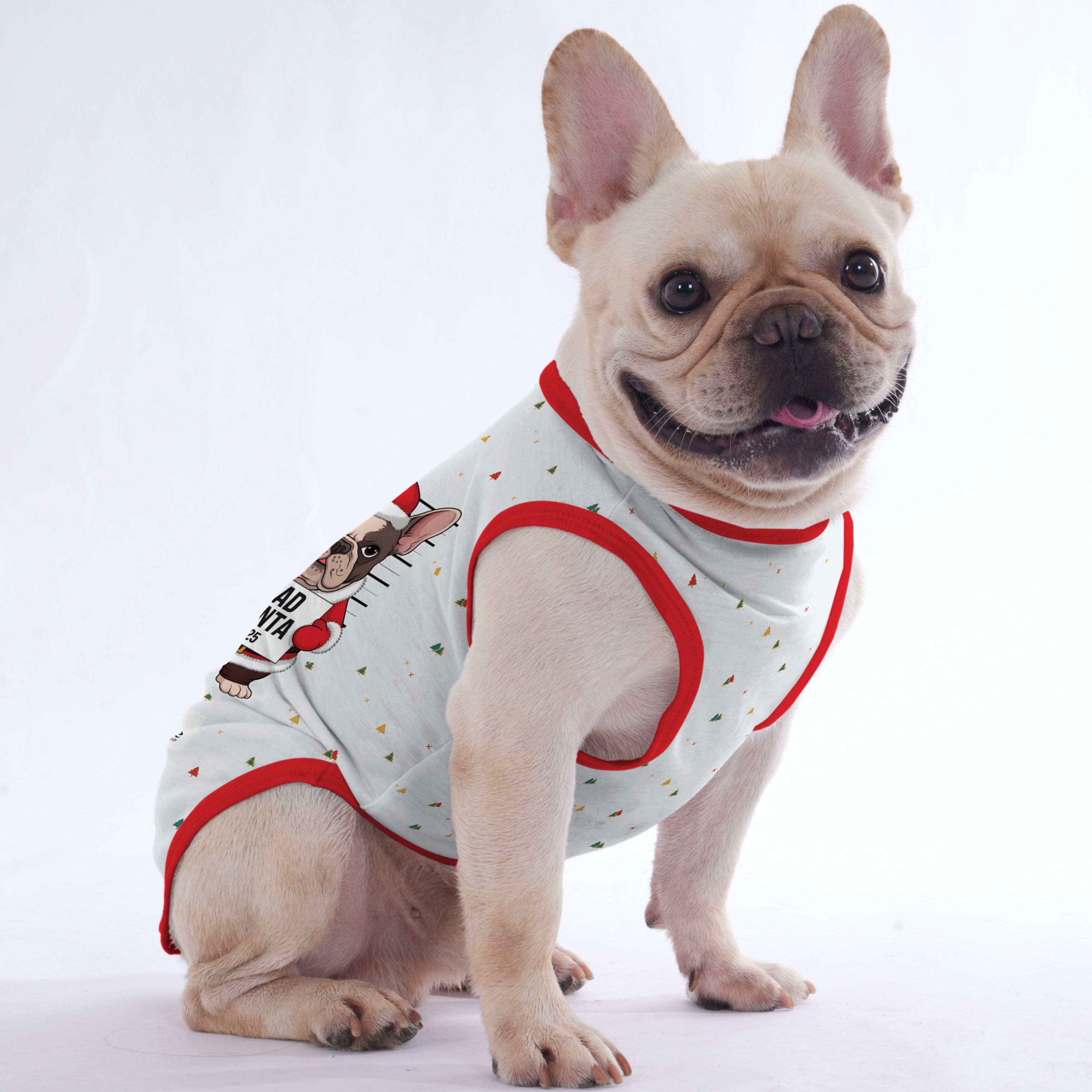 Dumpling French Bulldog Cotton Tee for Short-Nosed Dogs-fadou