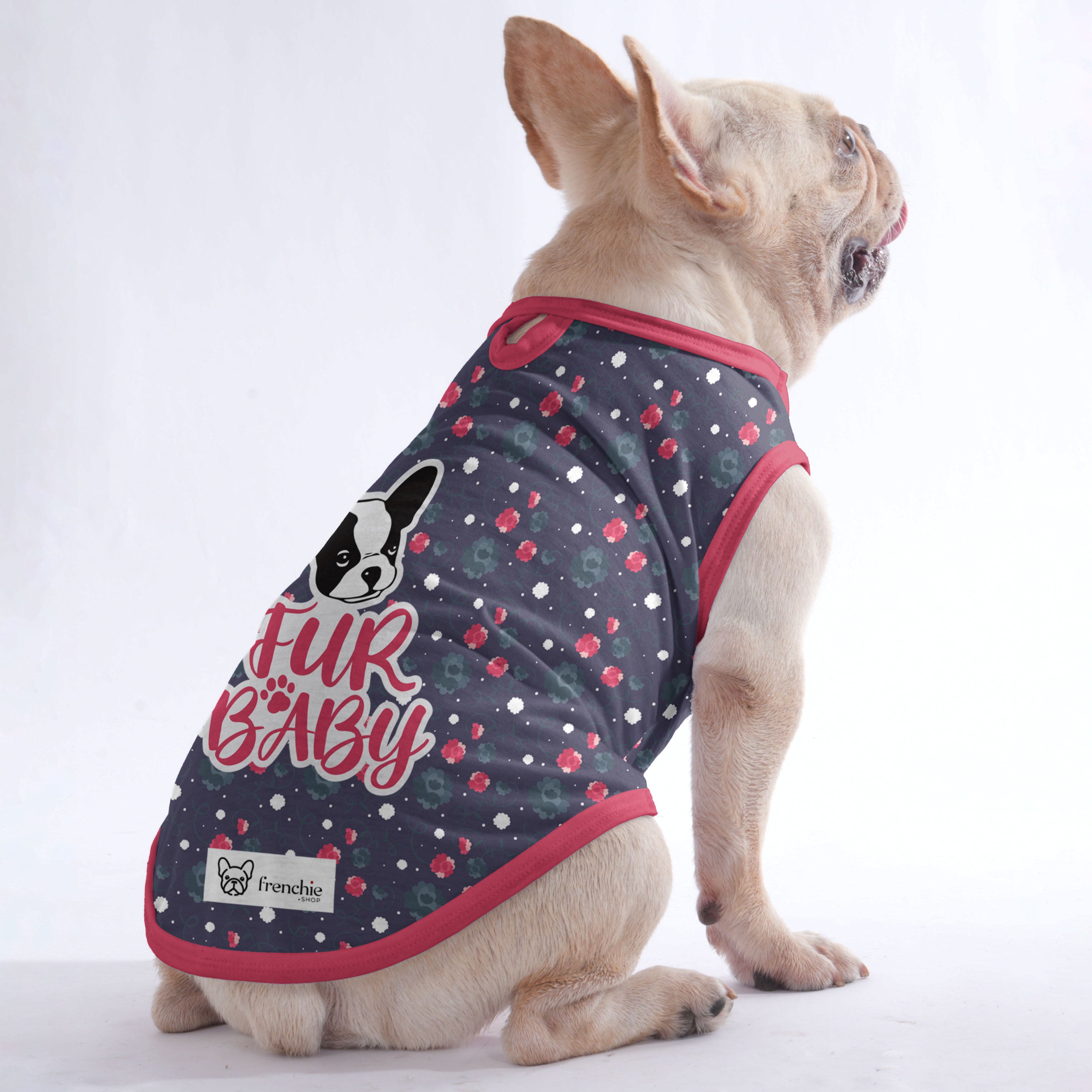 Penelope French Bulldog Cotton Tee for Outdoor Adventures-fadou