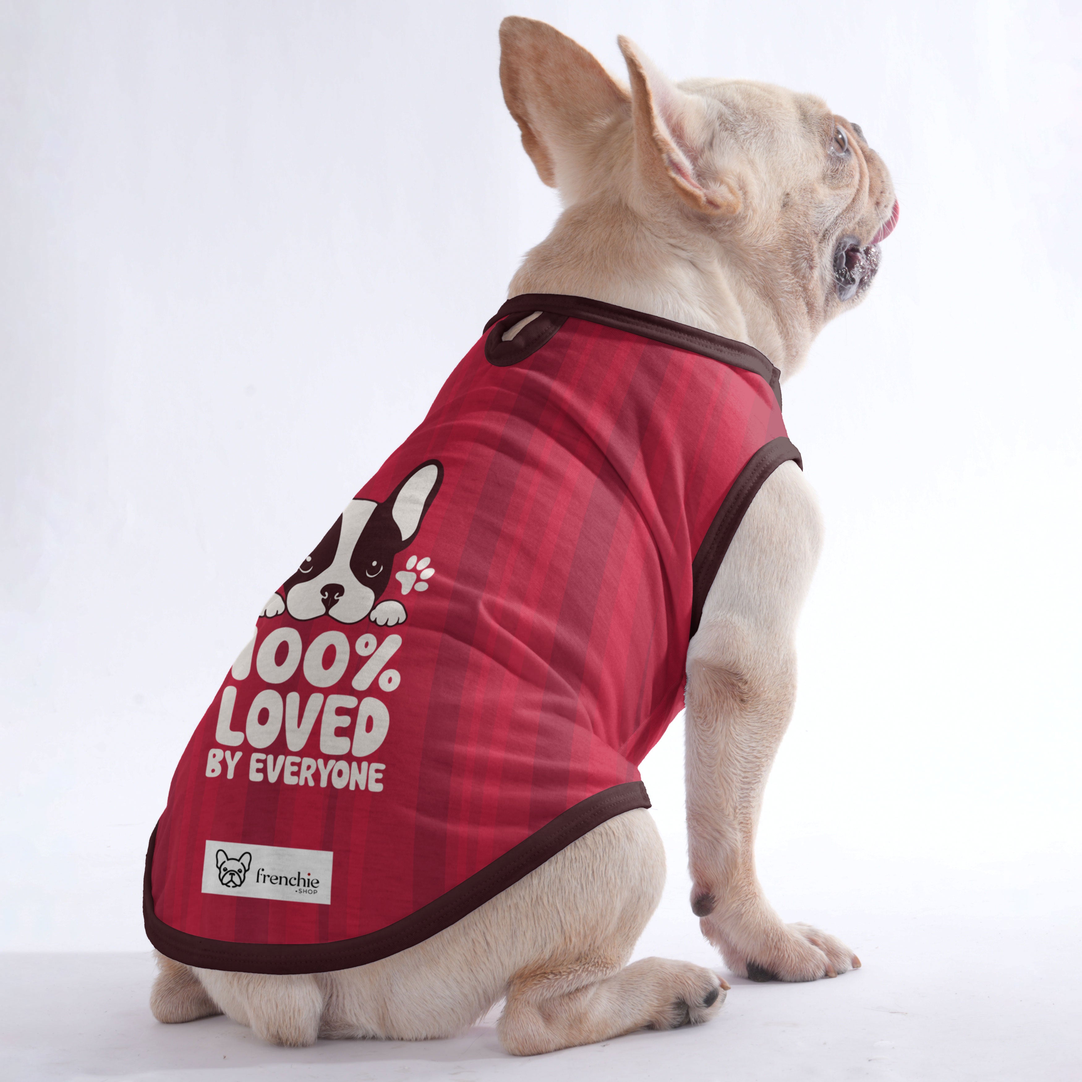 Linette French Bulldog Cotton Tee for Brachycephalic Dogs-fadou