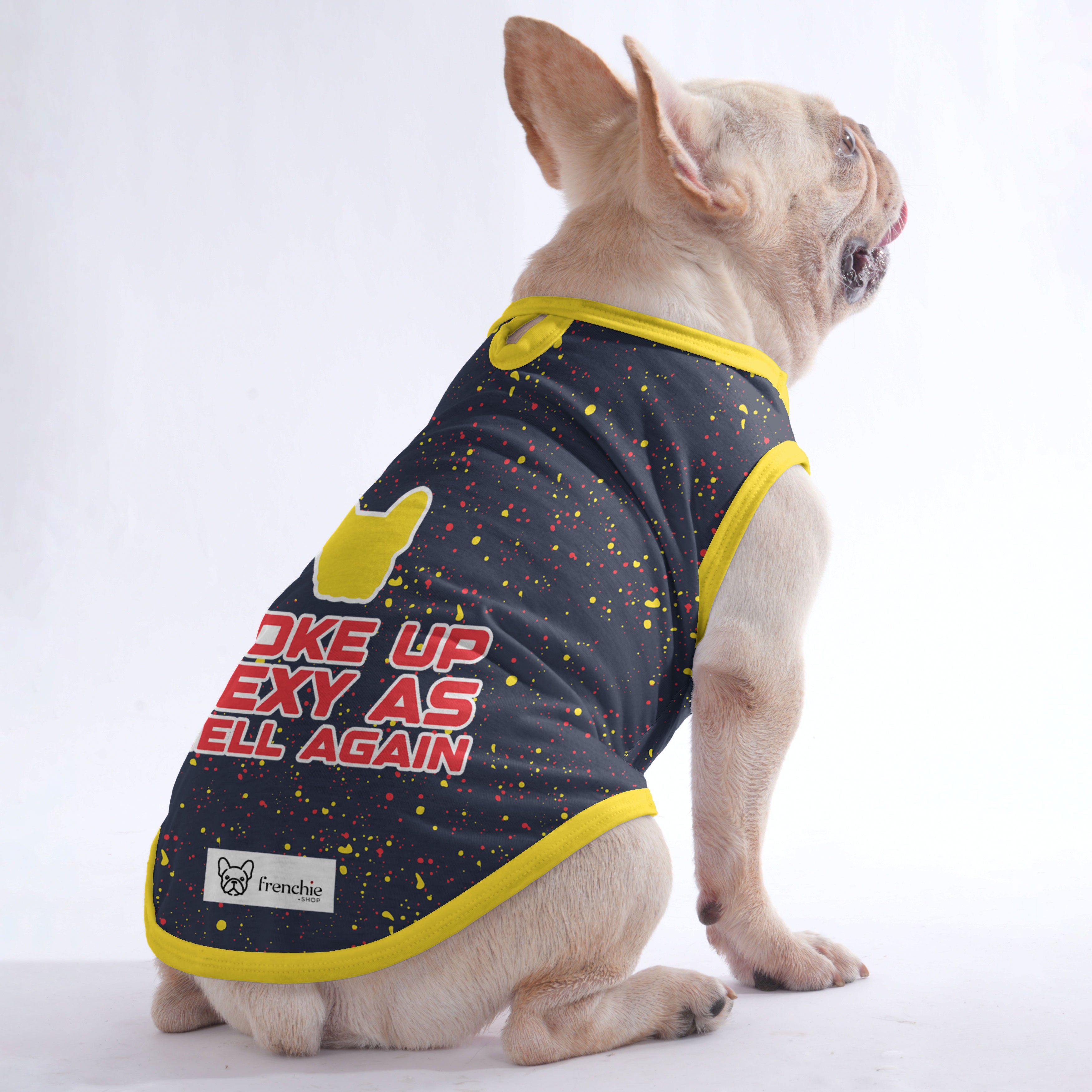 Georgette French Bulldog Dog Shirt for Short-Nosed Dogs-fadou