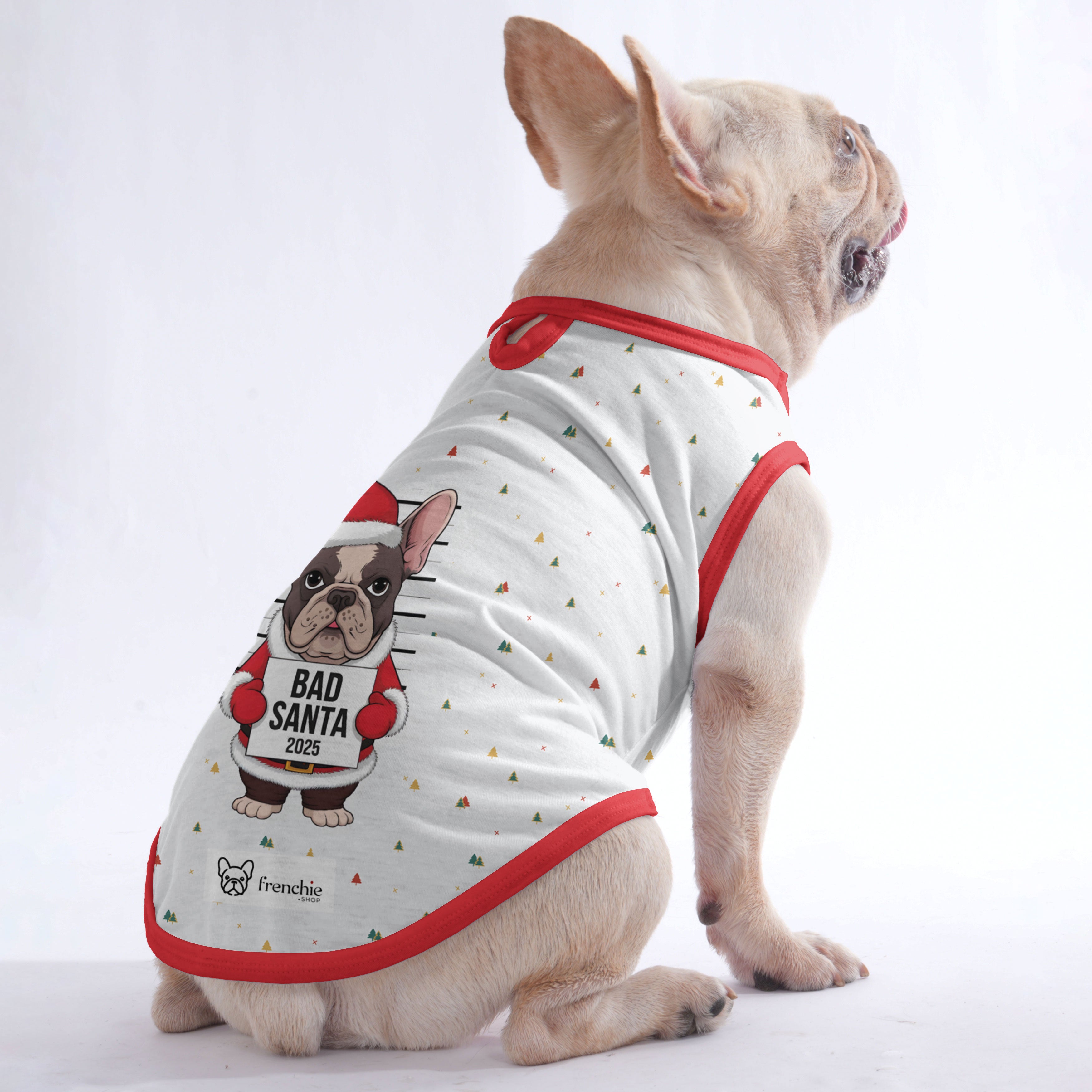 Dumpling French Bulldog Cotton Tee for Short-Nosed Dogs-fadou