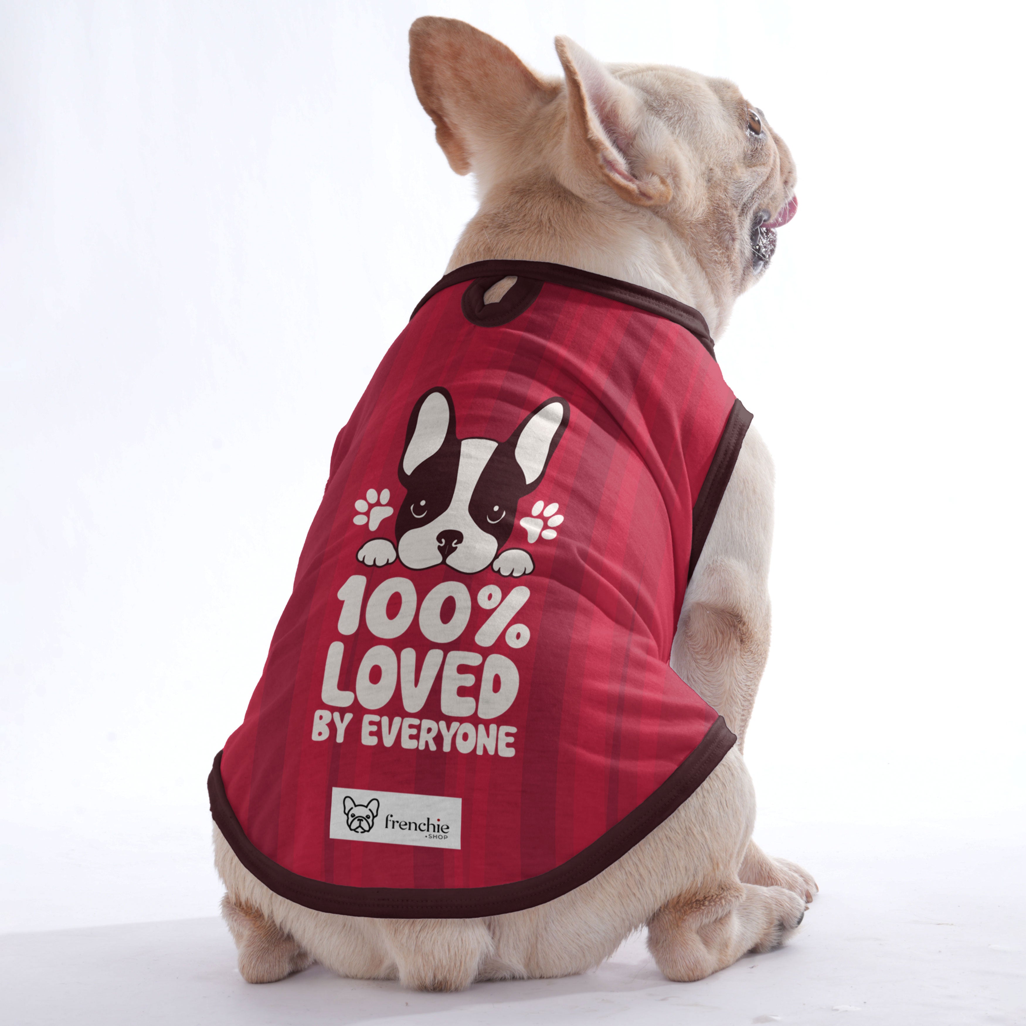 Linette French Bulldog Cotton Tee for Brachycephalic Dogs-fadou