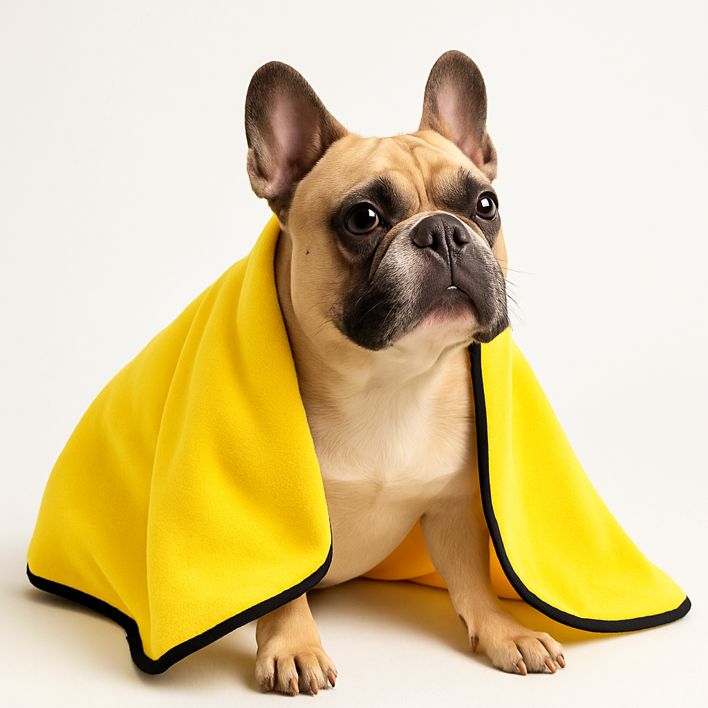 Snugdry Frenchie Bath Towel – Soft Fiber for Dog Lovers and Owners-fadou
