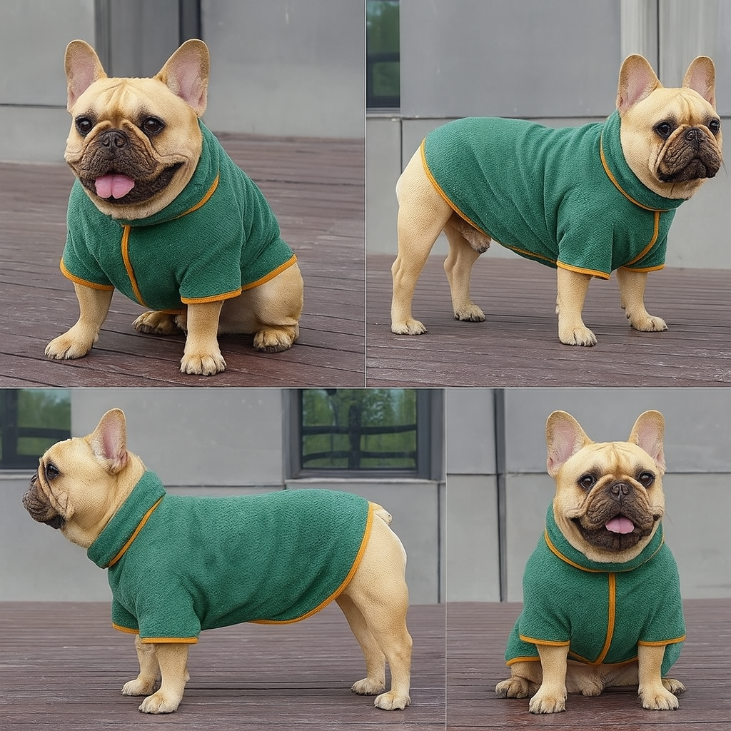 Quick-Dry Adjustable Spa Loungewear for Dog Moms & Dads-fadou