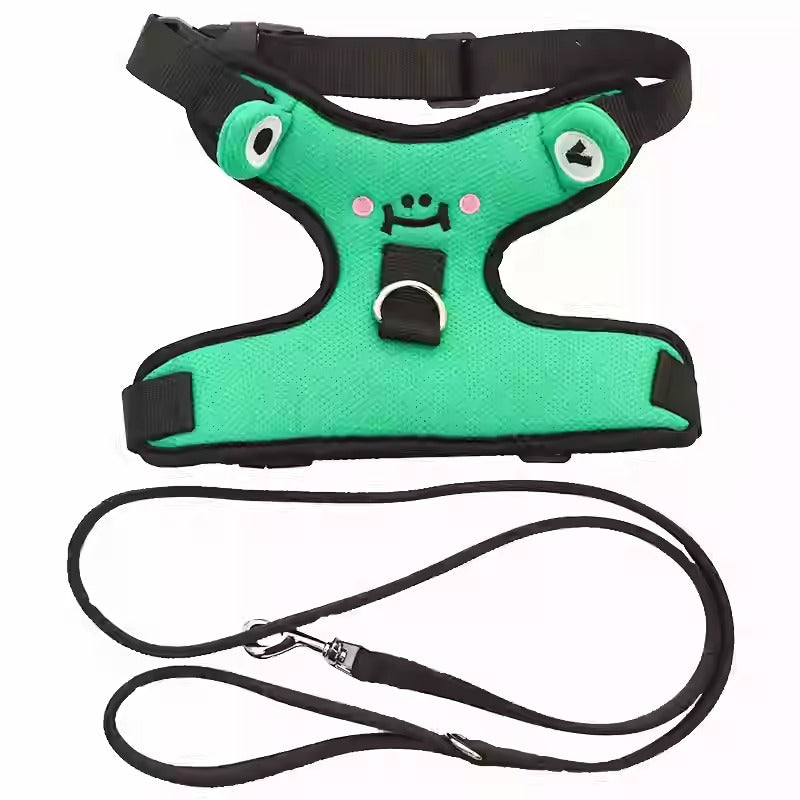 French Bulldog Soft Walking Harness for Training Sessions-fadou