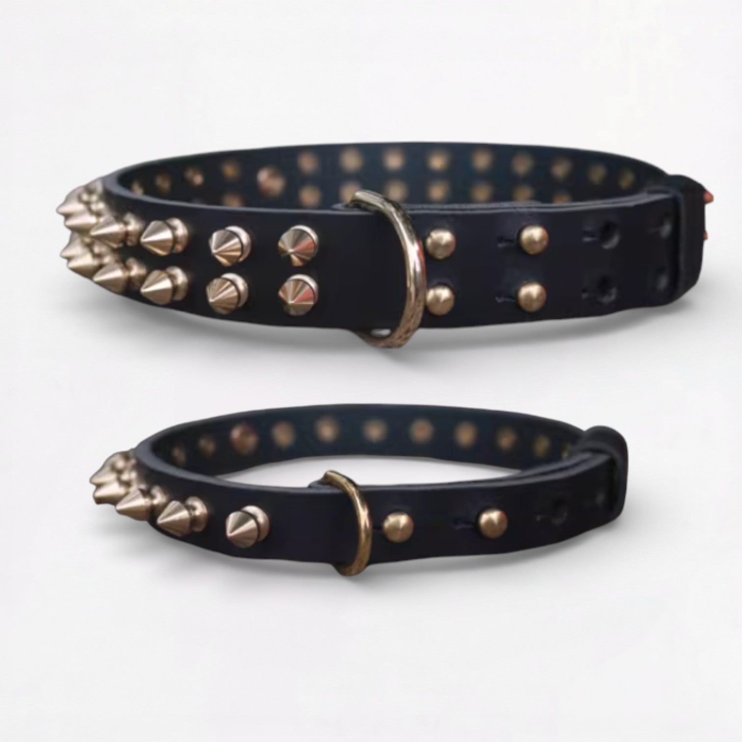 French Bulldog Leather Neck Collar for Short-Nosed Dogs-fadou