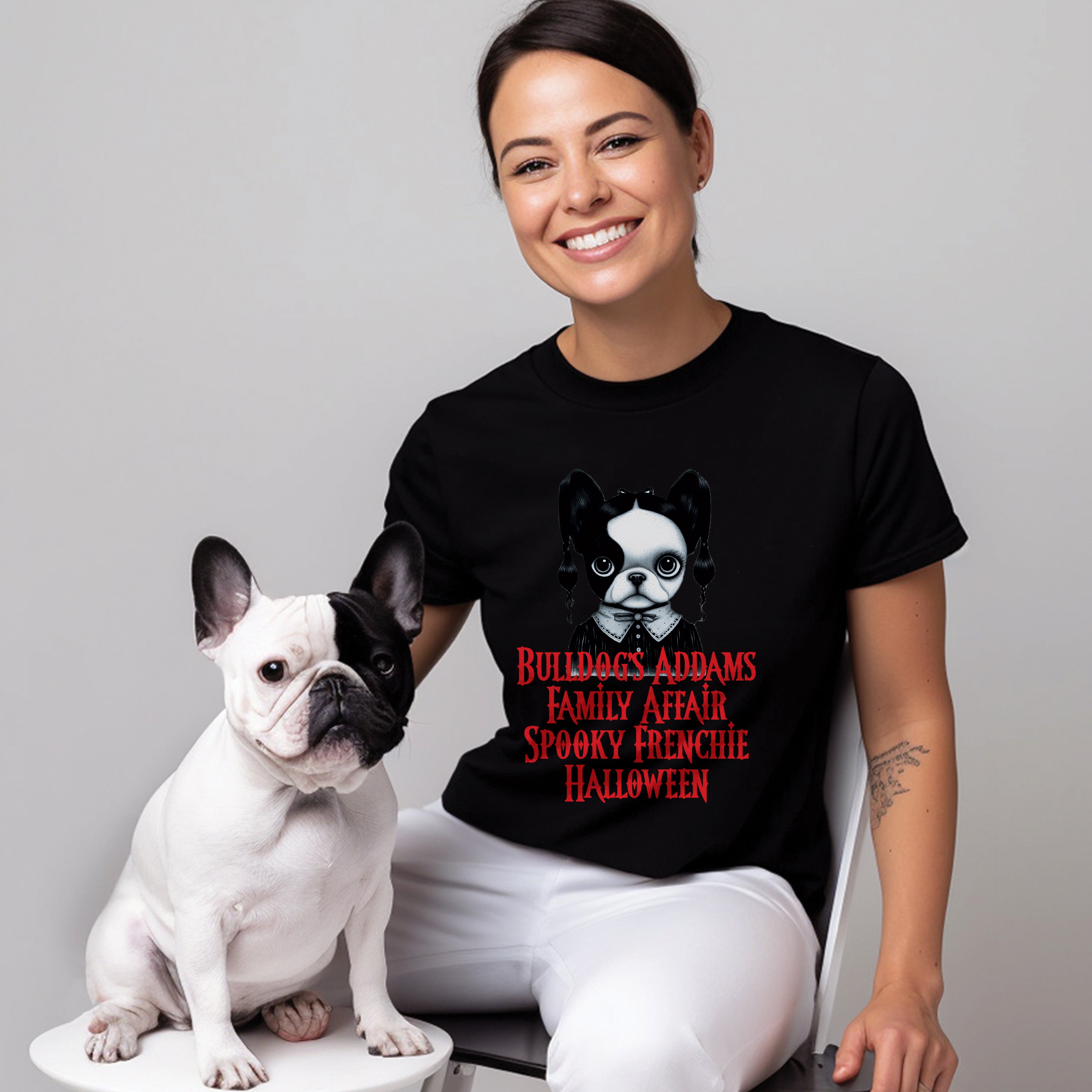 The French Bulldog Cotton T-Shirt for Frenchie Enthusiasts-fadou