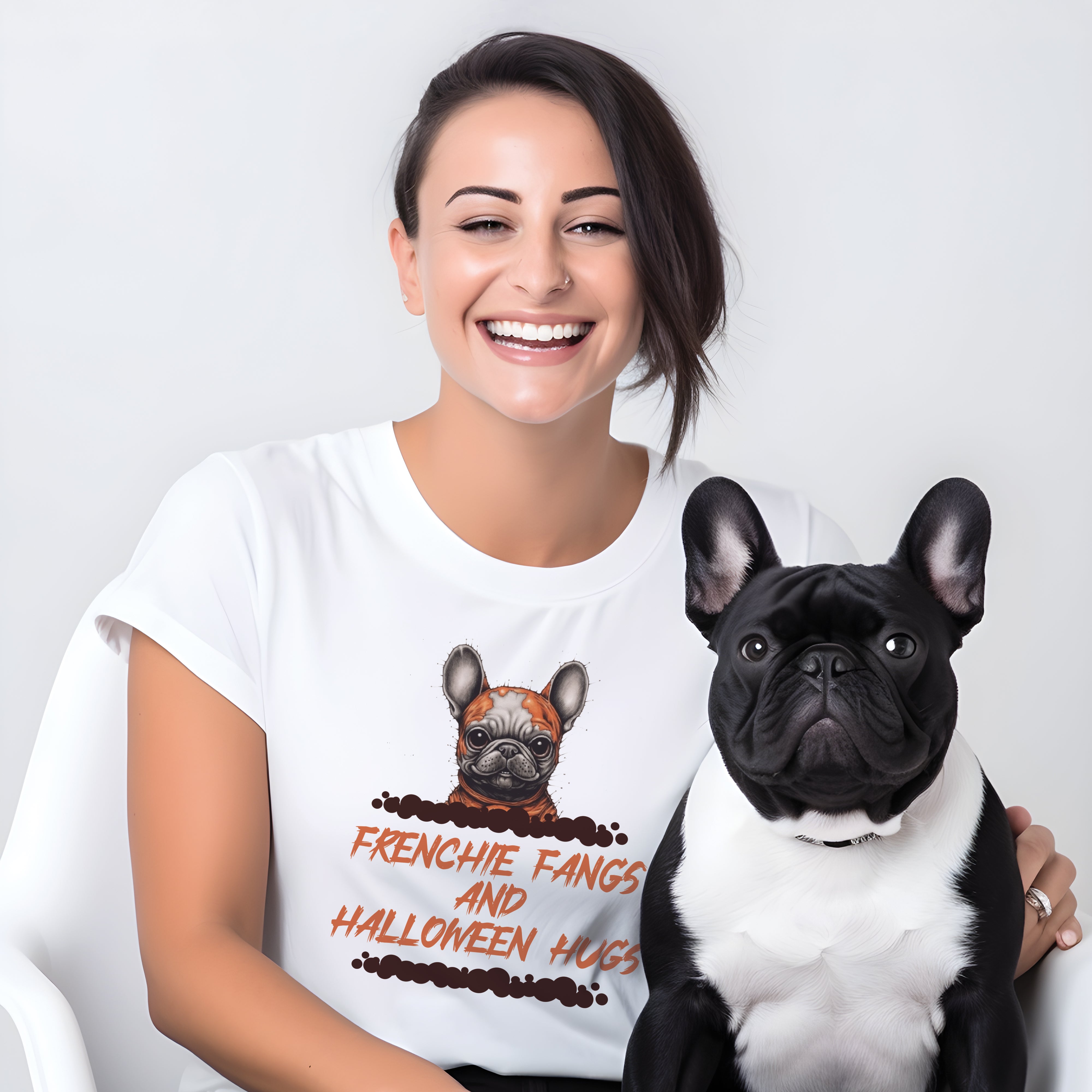 Frenchie Spooktacular - Unisex T-Shirt for Dog Park Days-fadou