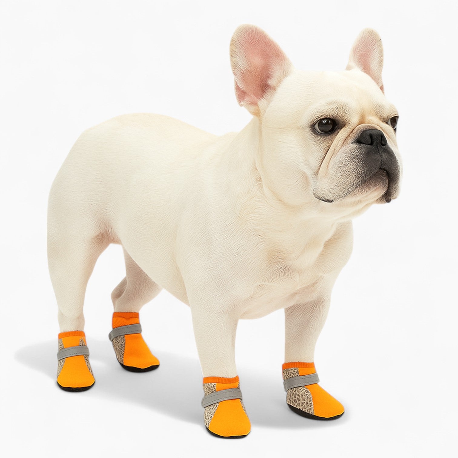French Bulldog Breathable Leather Boots for Dog Park Days-fadou