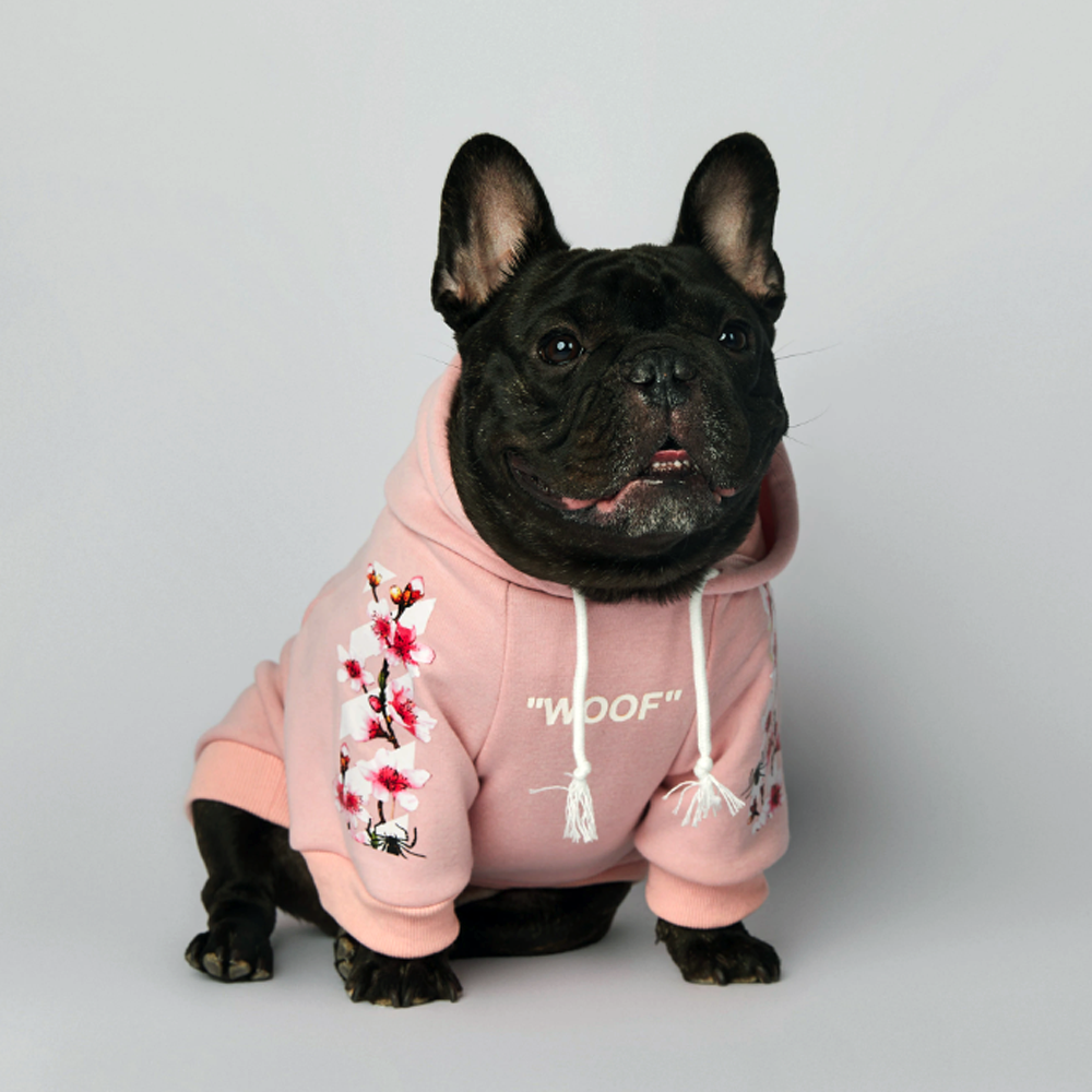 Frenchdot™ - French Bulldog Woof Hoodie for Dog Park Days-fadou